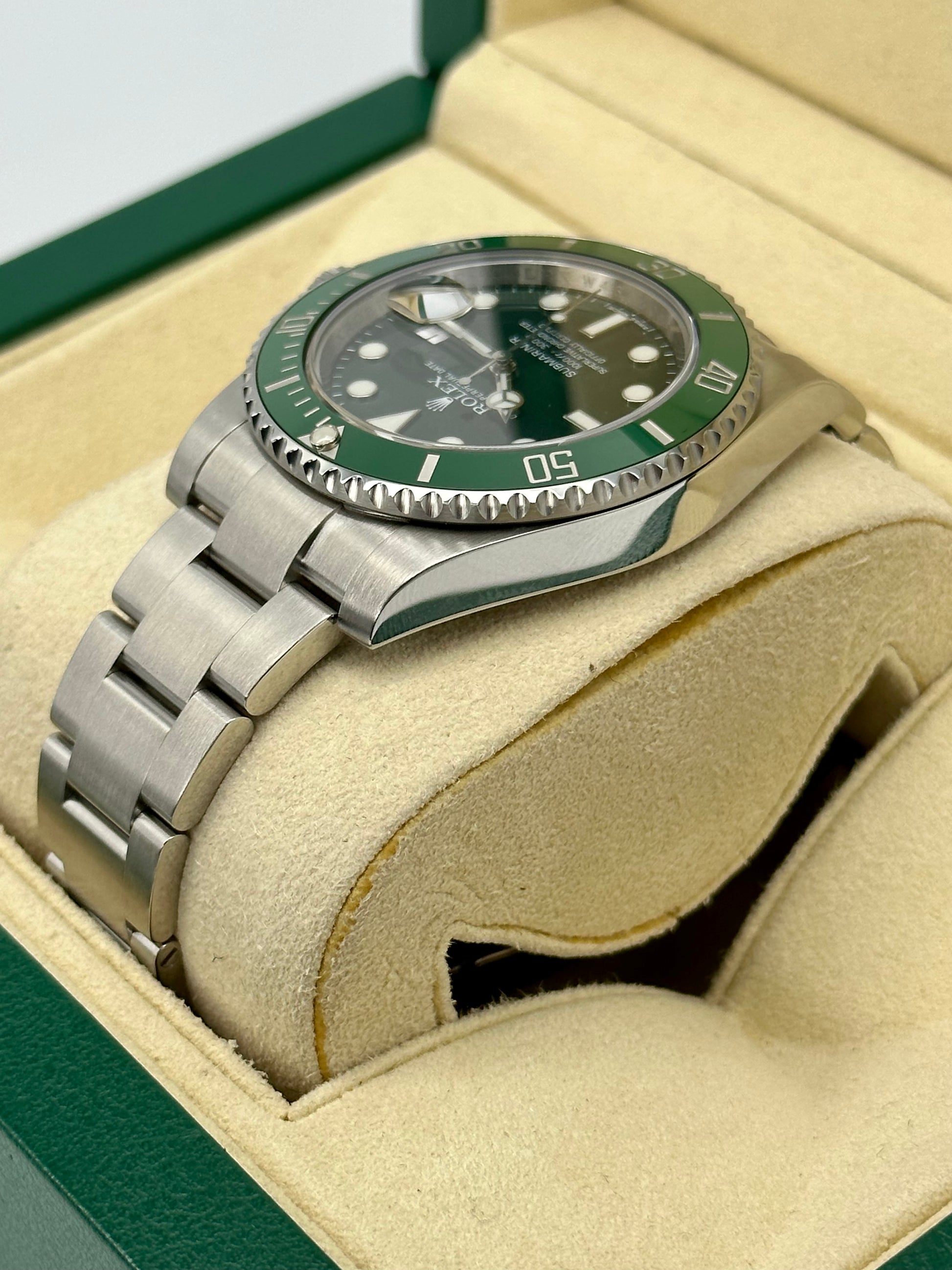 2015 Rolex Submariner Date "Hulk" 40mm 116610LV Oyster Green Dial - MyWatchLLC