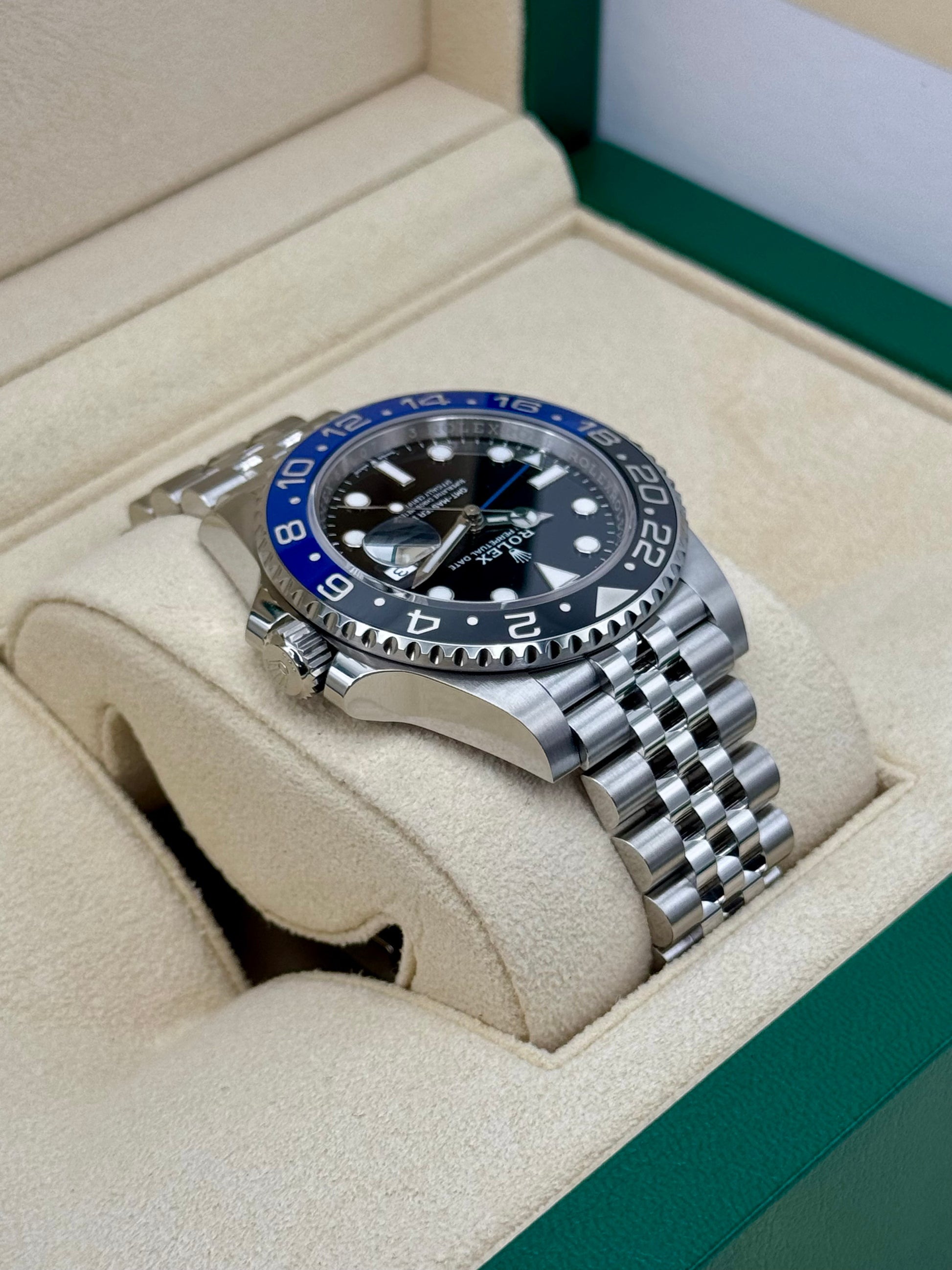 NEW 2024 Rolex GMT-Master II "Batgirl" 40mm 126710BLNR Jubilee Black Dial - MyWatchLLC