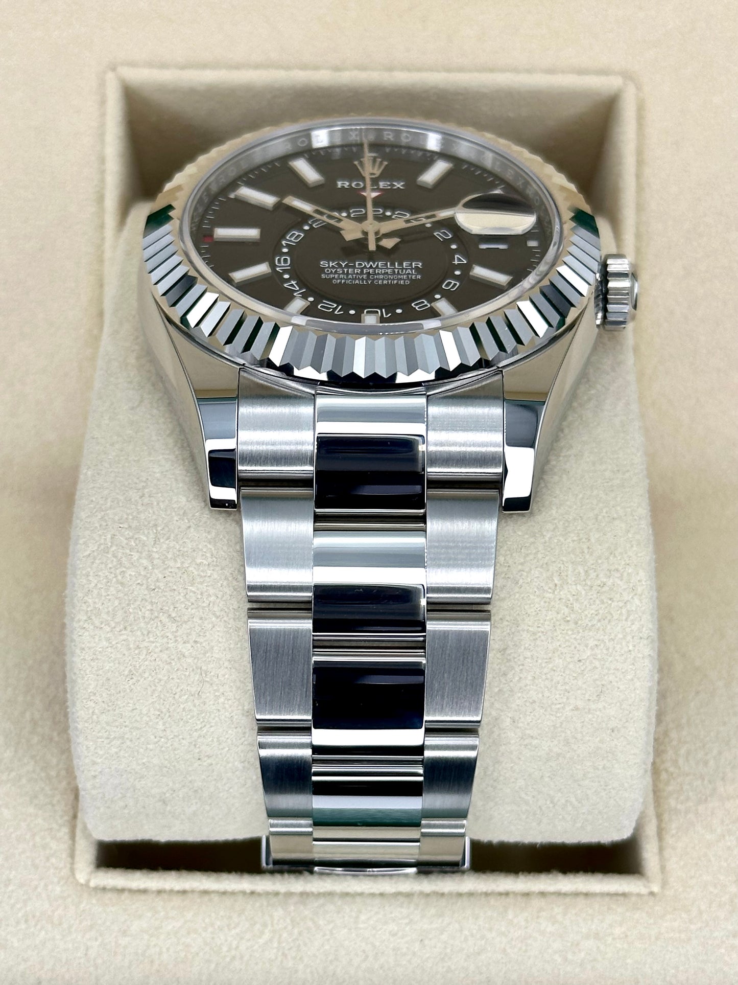 NEW 2023 Rolex Sky-Dweller 42mm 336934 Oyster Black Dial - MyWatchLLC