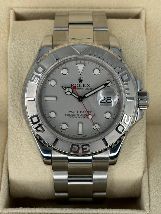 2004 Rolex Yacht-Master 40mm 16622 Stainless Steel Oyster Silver Dial - MyWatchLLC