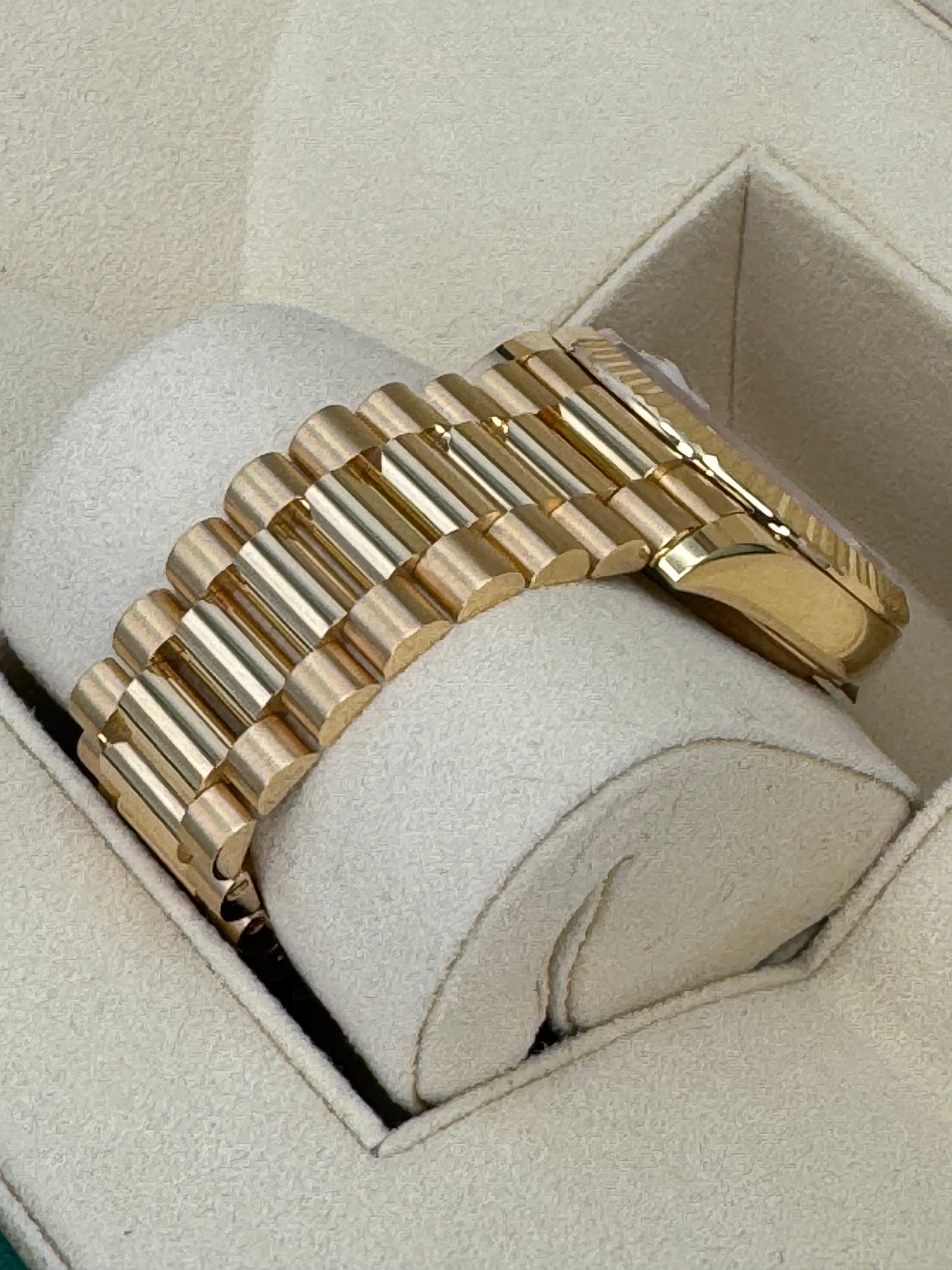 NEW 2023 Rolex Day-Date 36mm 128238 Presidential Champagne Diamond Dial - MyWatchLLC