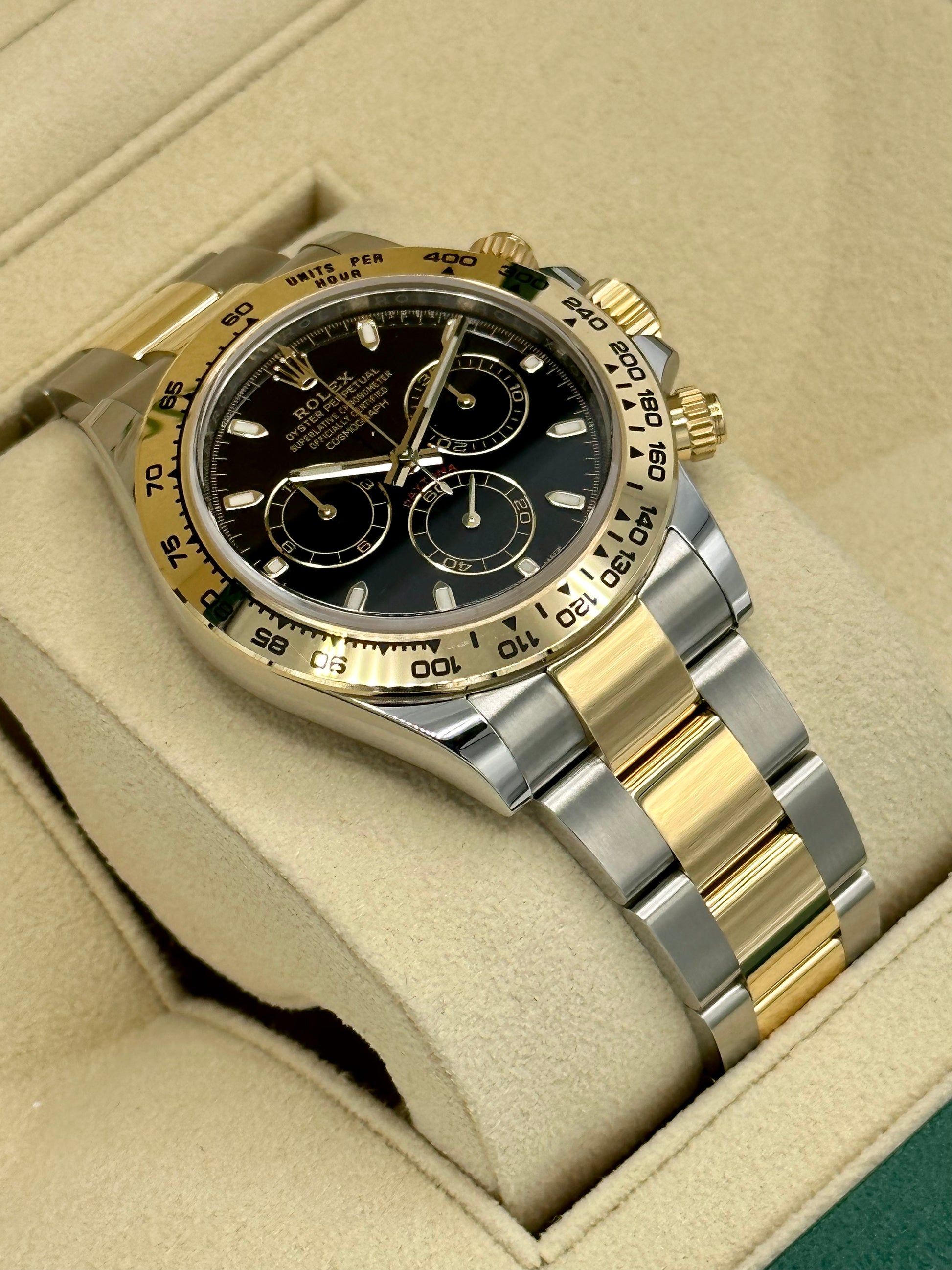 NEW 2023 Daytona 40mm 116503 Two-Tone Black Index Dial - MyWatchLLC