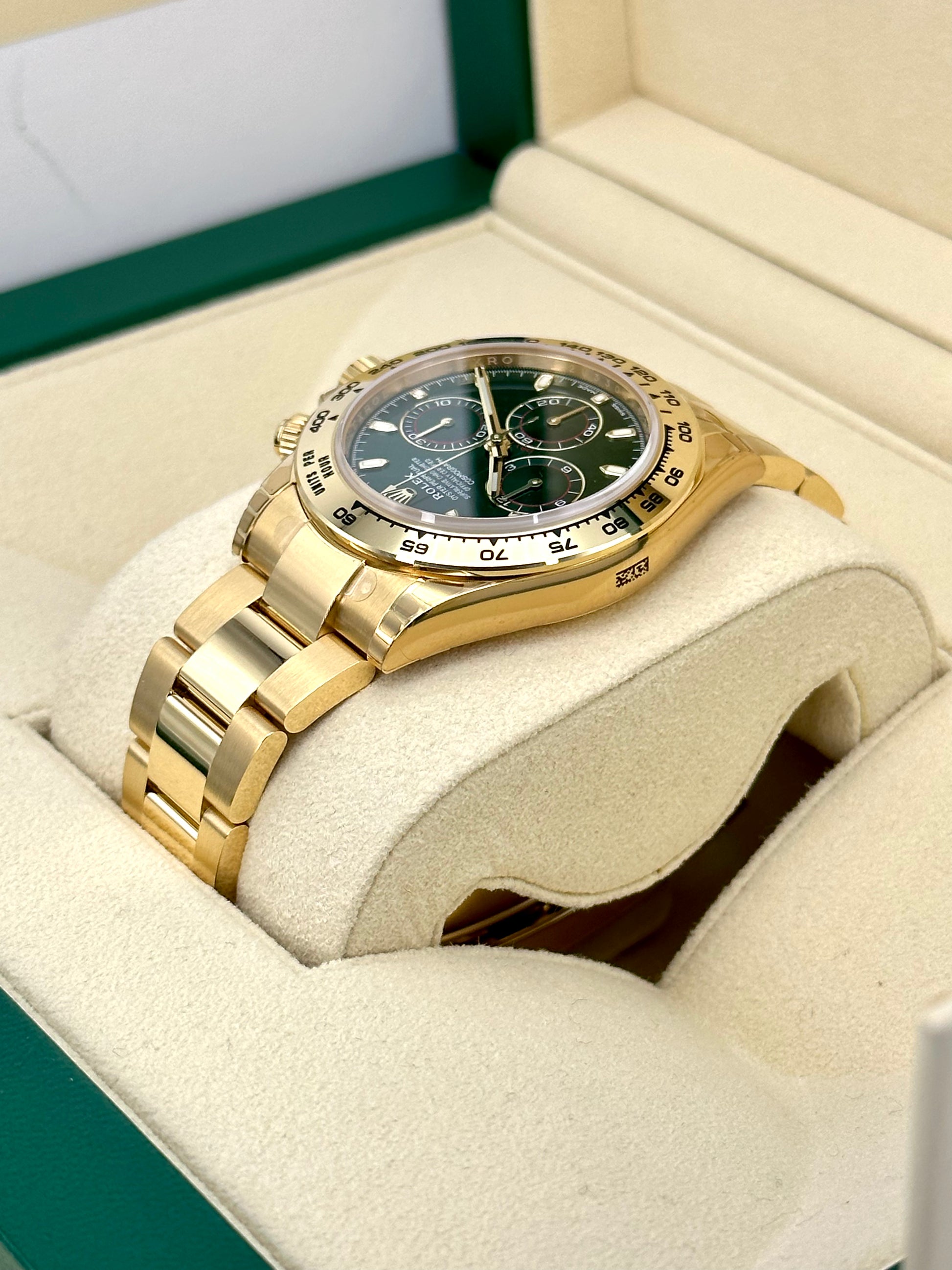 NEW 2021 Rolex Daytona "John Mayer" 40mm 116508 Yellow Gold Green Dial - MyWatchLLC