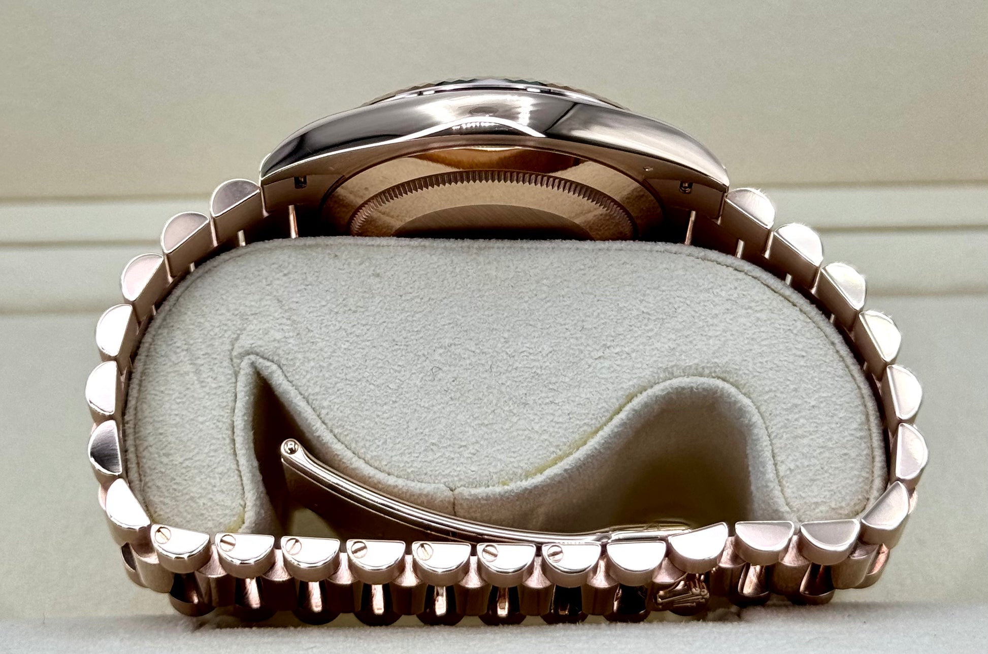 NEW 2021 Rolex Day-Date 40mm 228235 Rose Gold Sundust Dial - MyWatchLLC