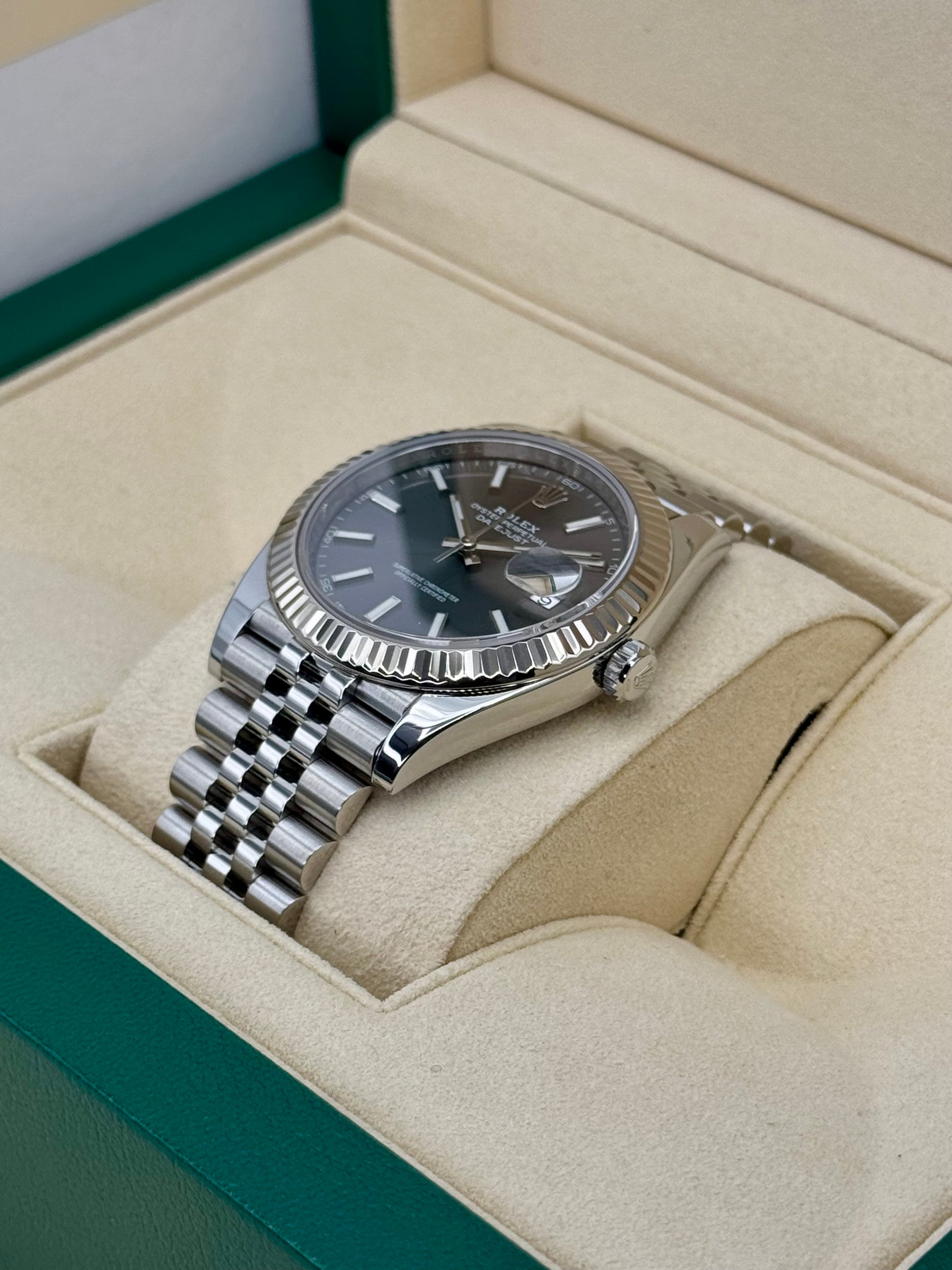 2017 Rolex Datejust 41mm 126334 Stainless Steel Jubilee Rhodium Dial - MyWatchLLC