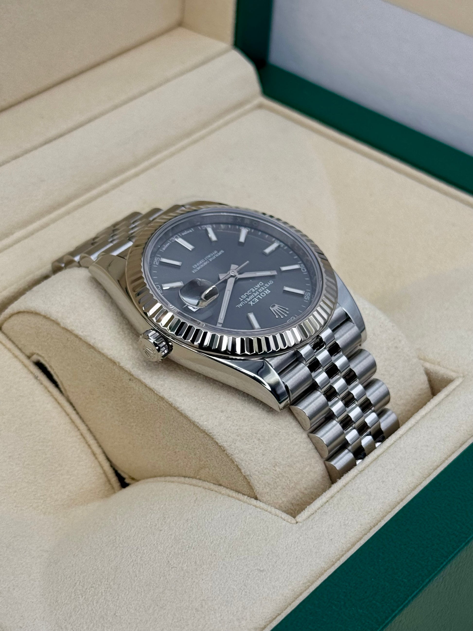 2017 Rolex Datejust 41mm 126334 Stainless Steel Jubilee Rhodium Dial - MyWatchLLC