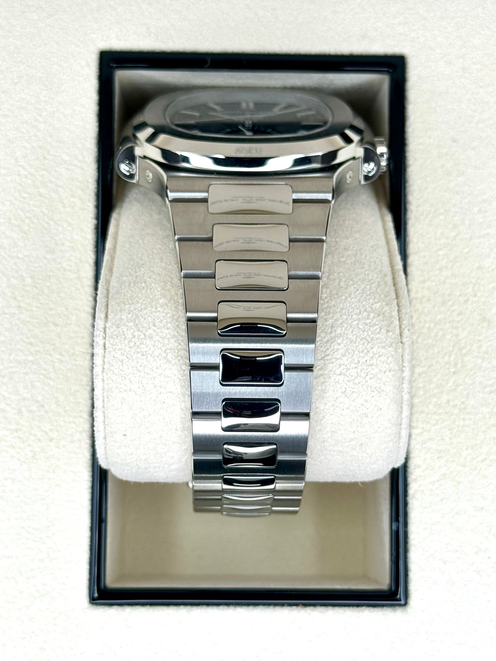 NEW 2022 Patek Philippe 40.5mm 5726/1A-014 Nautilus Moonphase Blue Dial - MyWatchLLC