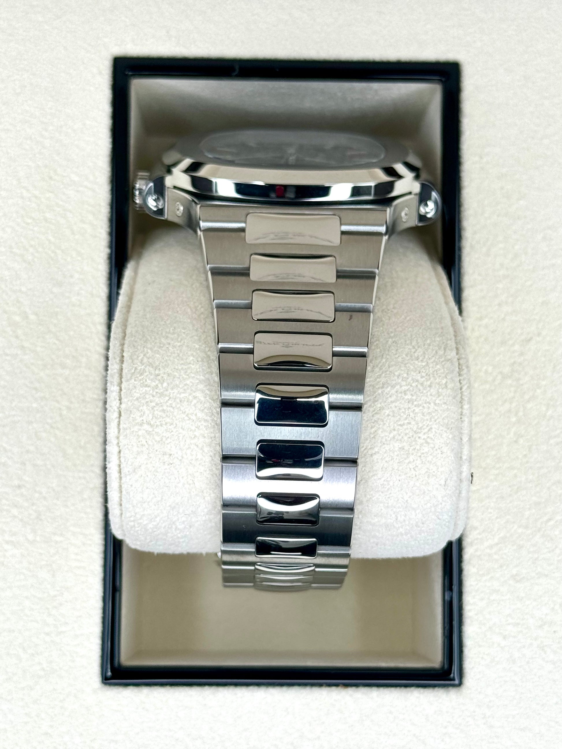 NEW 2022 Patek Philippe 40.5mm 5726/1A-014 Nautilus Moonphase Blue Dial - MyWatchLLC