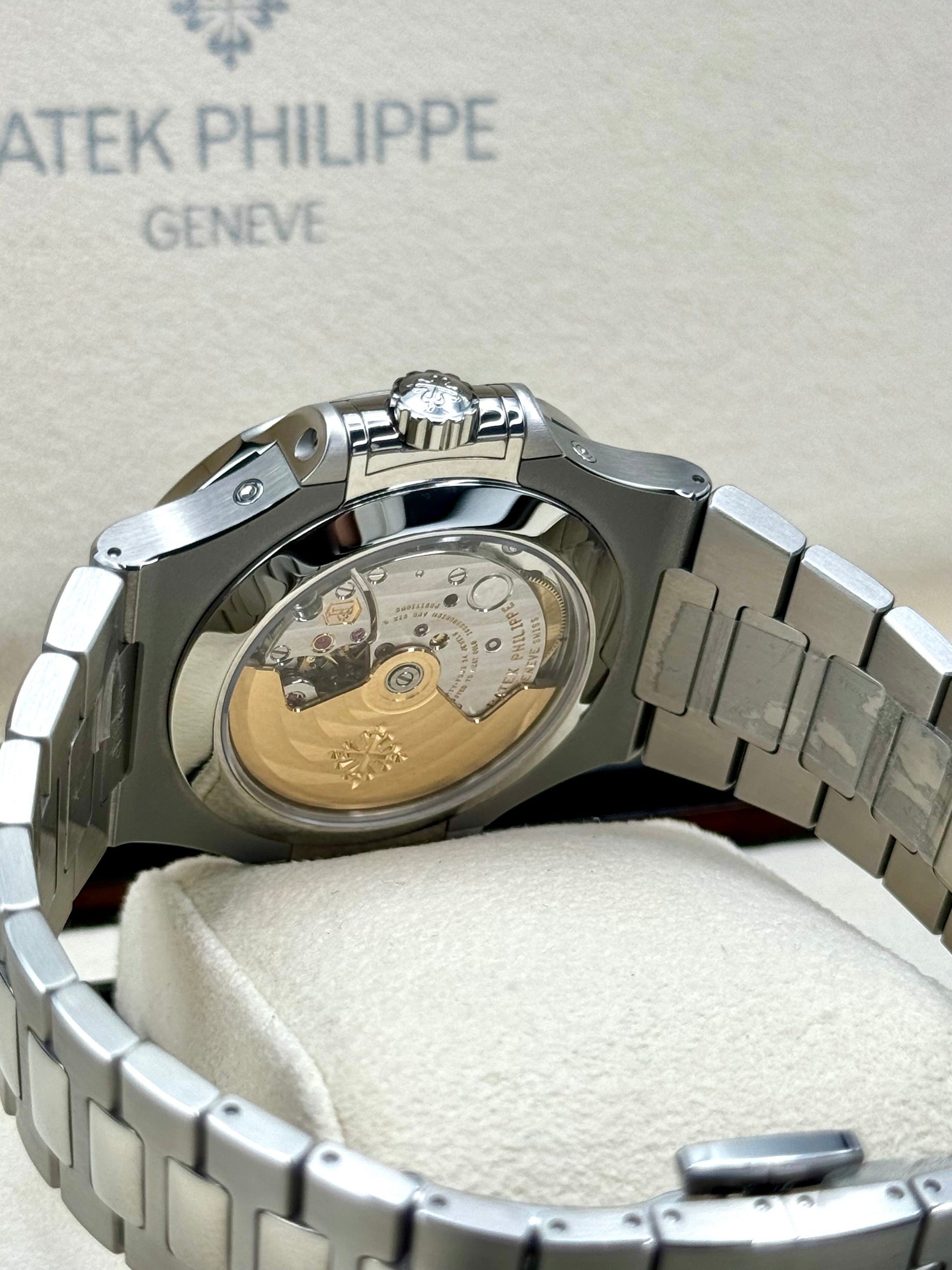 NEW 2022 Patek Philippe 40.5mm 5726/1A-014 Nautilus Moonphase Blue Dial - MyWatchLLC