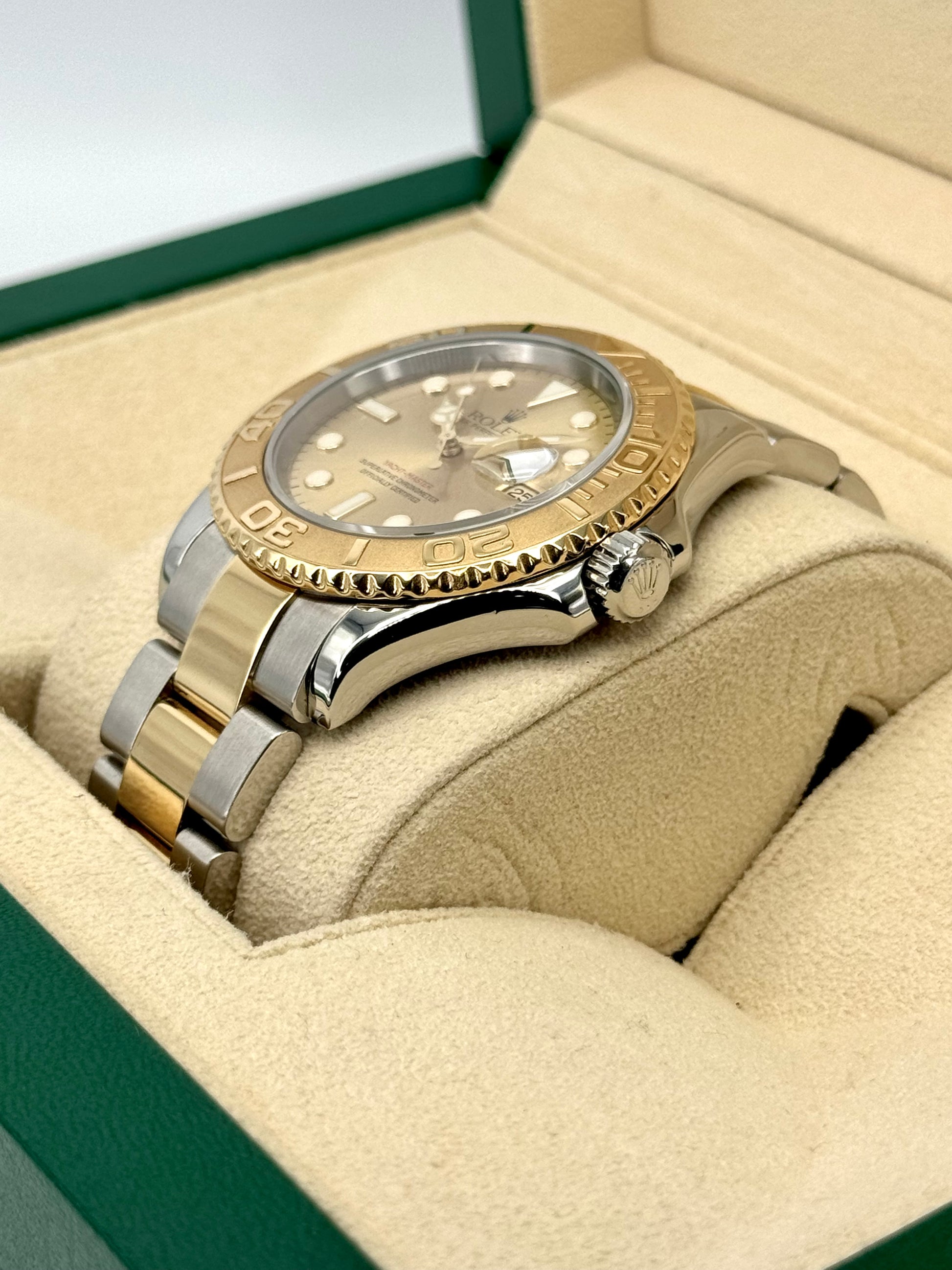 2009 Rolex Yacht-Master 40mm Two-Tone Champagne Dial - MyWatchLLC