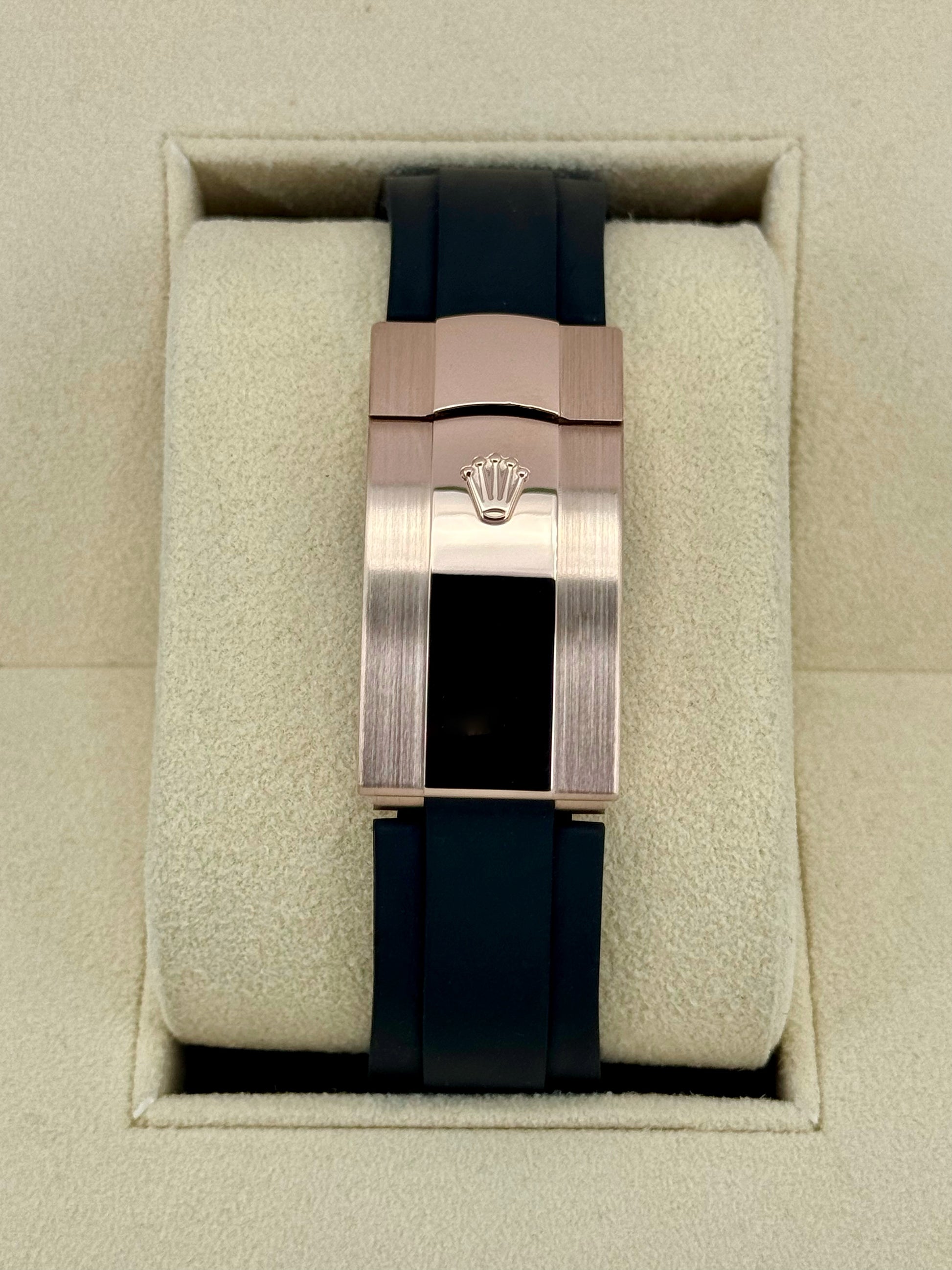 2022 Rolex Sky-Dweller 42mm 326235 Rose Gold Oysterflex Chocolate Dial - MyWatchLLC