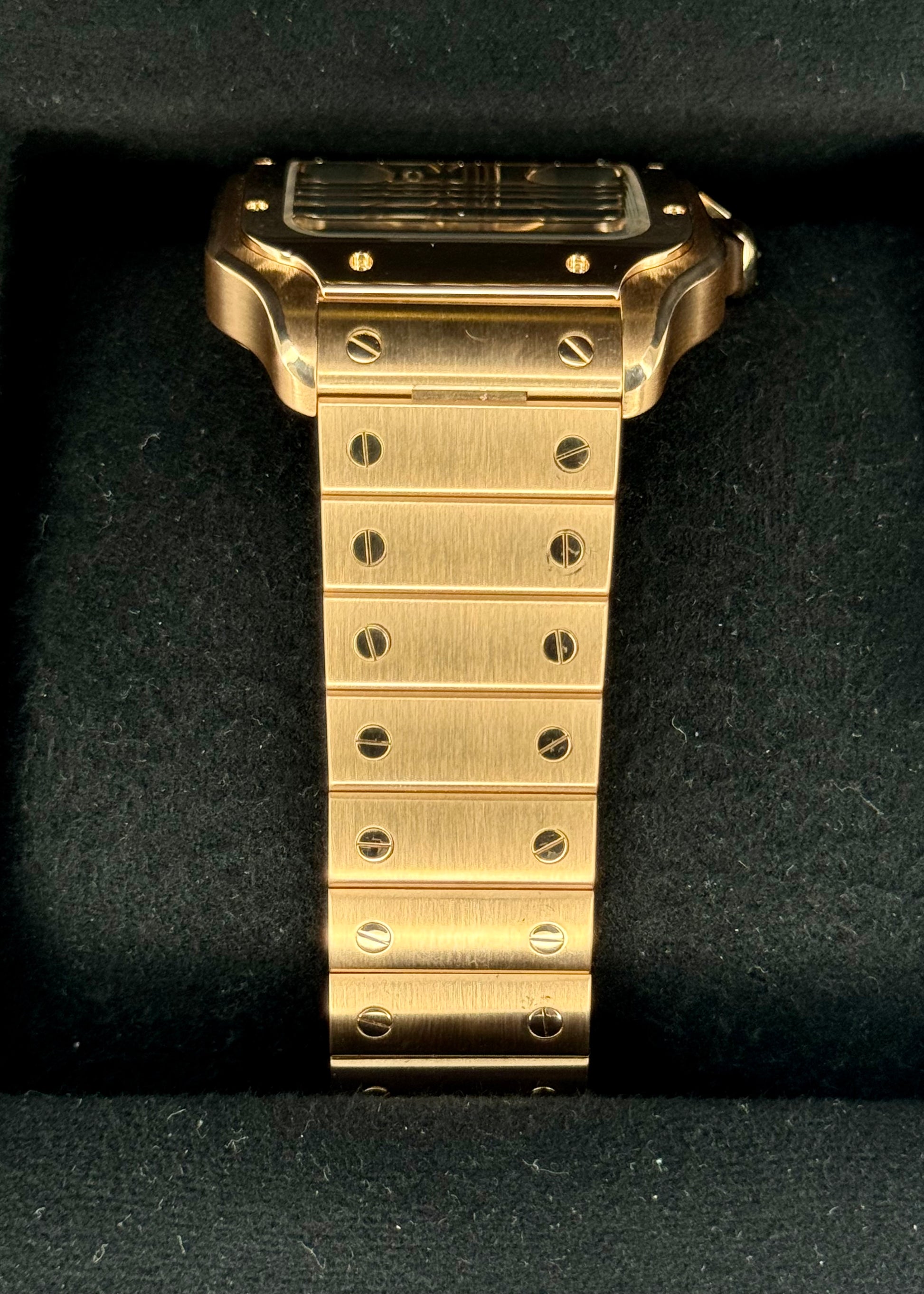 2021 Santos De Cartier 39.8mm WHSA0016 Rose Gold Skeleton Dial - MyWatchLLC