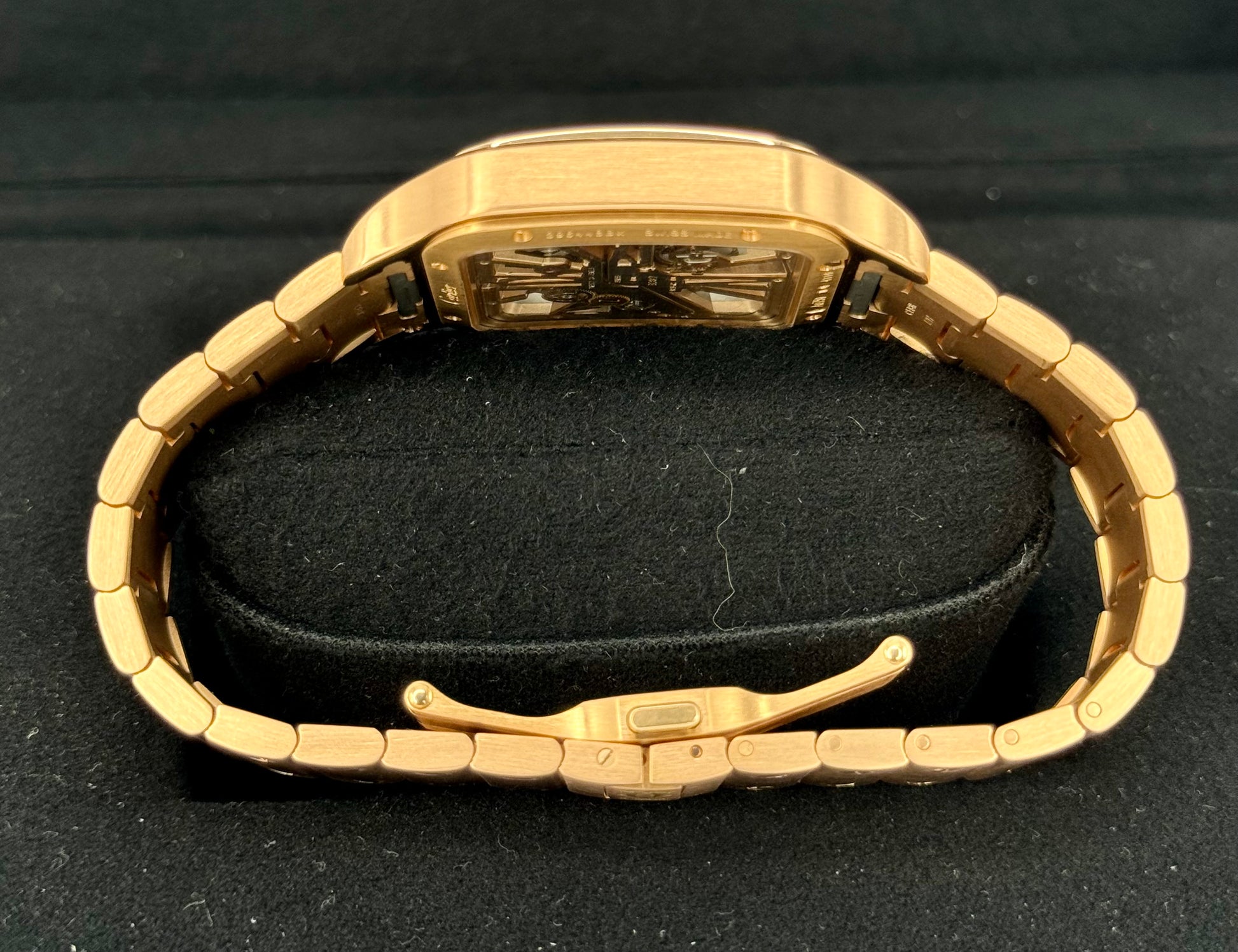 2021 Santos De Cartier 39.8mm WHSA0016 Rose Gold Skeleton Dial - MyWatchLLC