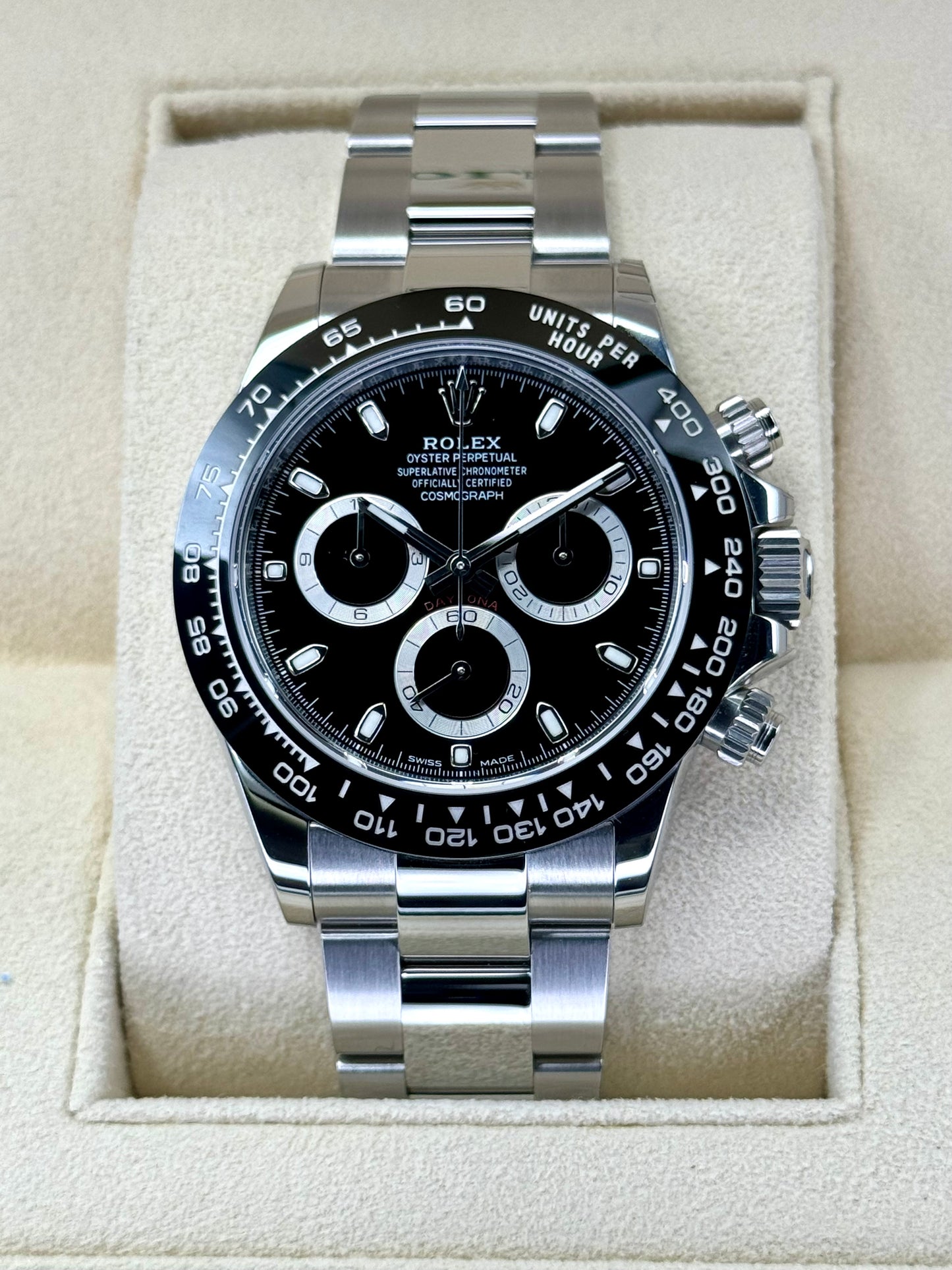 NEW 2022 Rolex Daytona 40mm 116500LN Stainless Steel Black Dial - MyWatchLLC