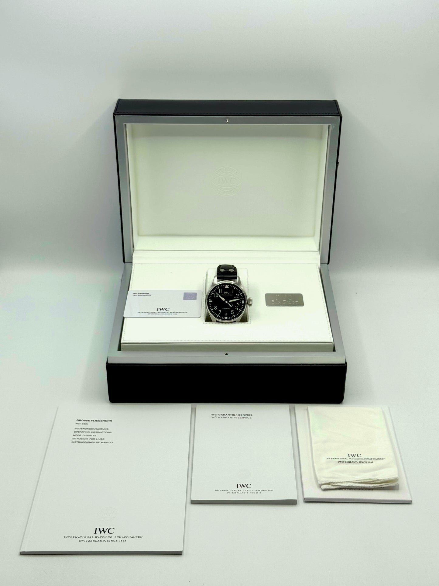 2010 IWC Big Pilot 46mm IW500401 Stainless Steel Black Dial