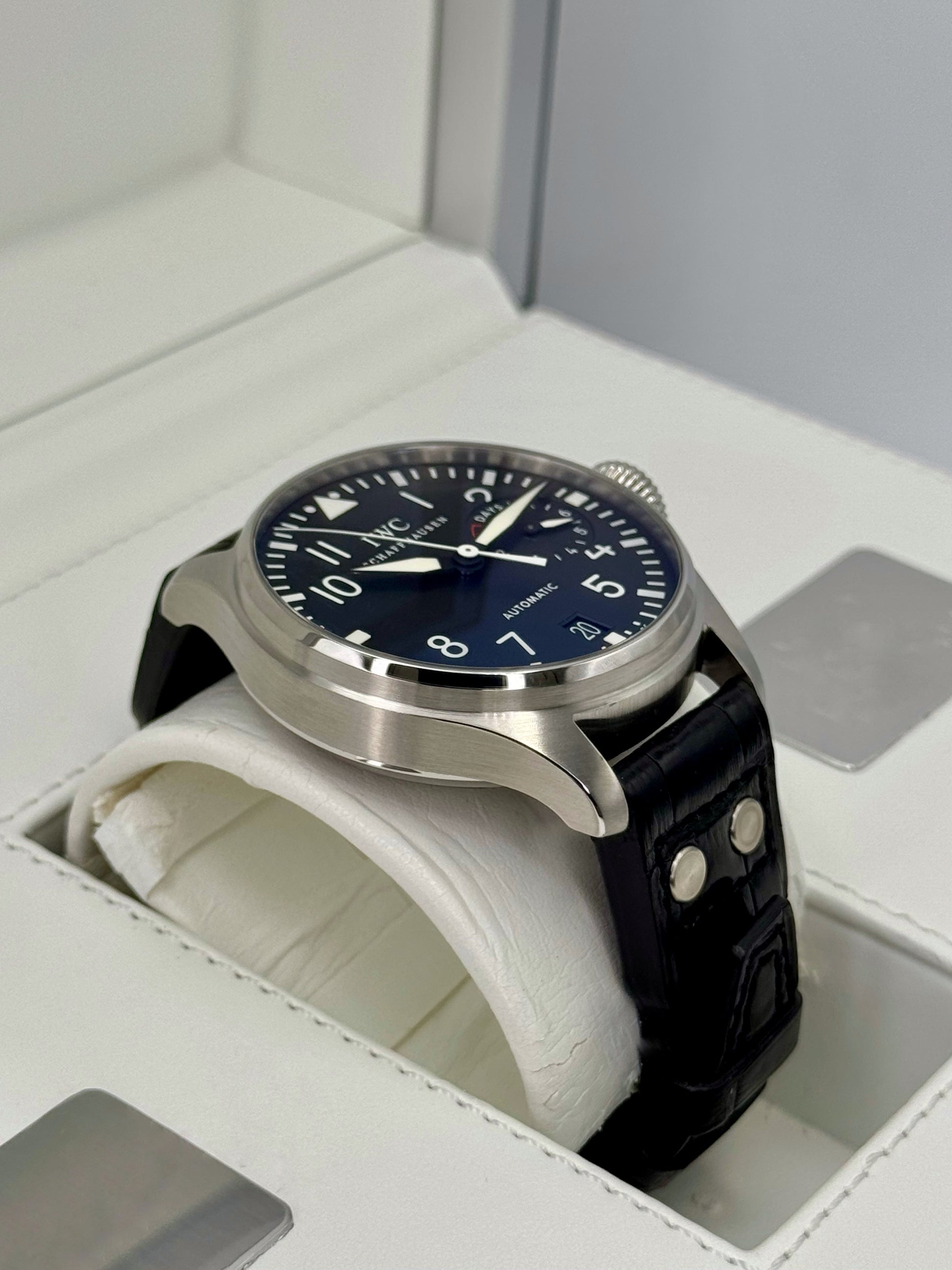 2010 IWC Big Pilot 46mm IW500401 Stainless Steel Black Dial - MyWatchLLC