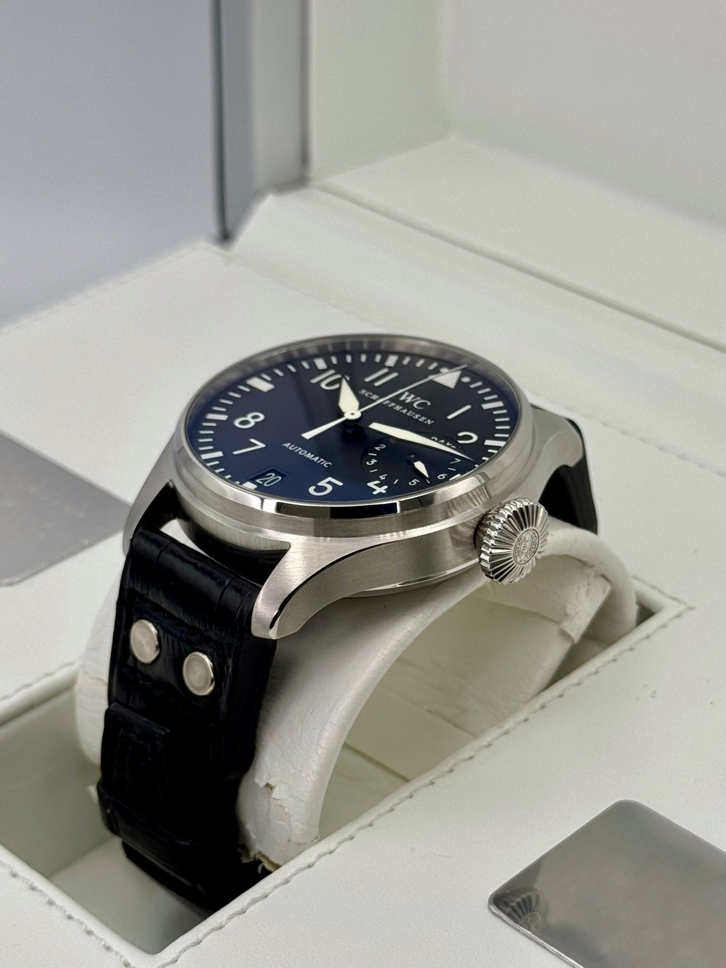 2010 IWC Big Pilot 46mm IW500401 Stainless Steel Black Dial