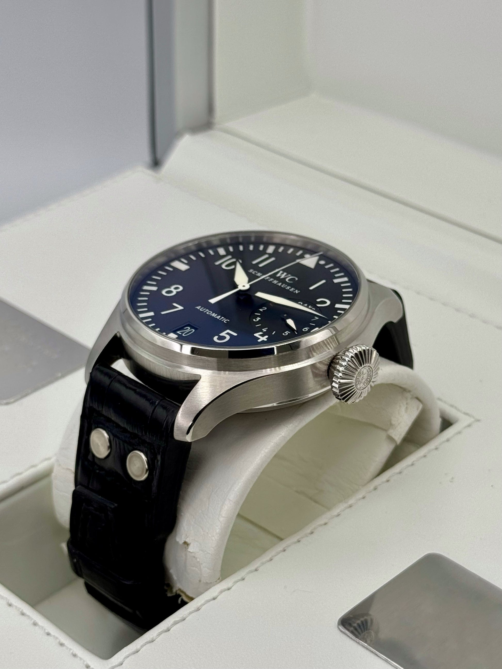 2010 IWC Big Pilot 46mm IW500401 Stainless Steel Black Dial - MyWatchLLC
