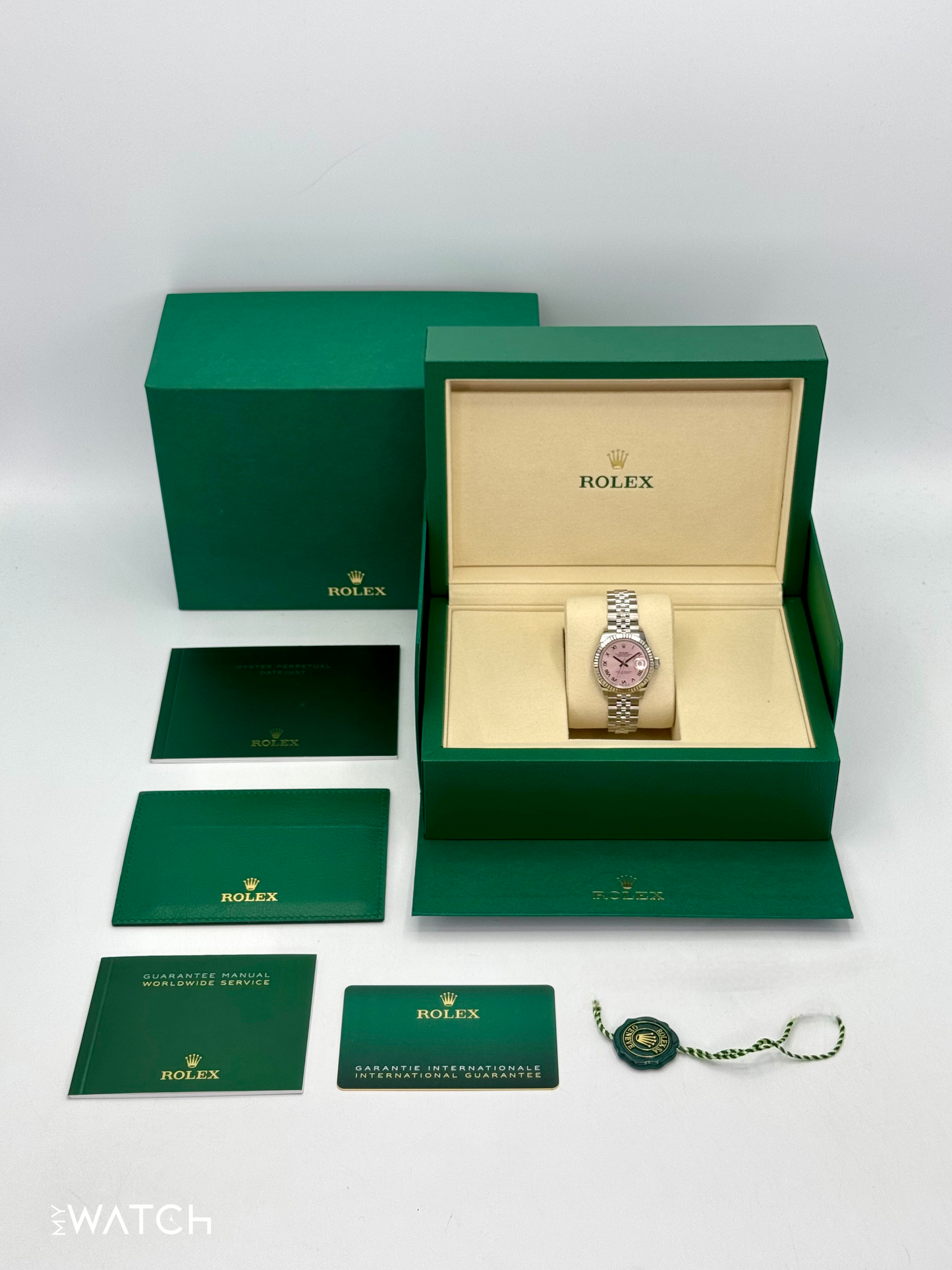 NEW 2025 Rolex Lady Datejust 28mm 279174 Stainless Steel Jubilee Pink Dial