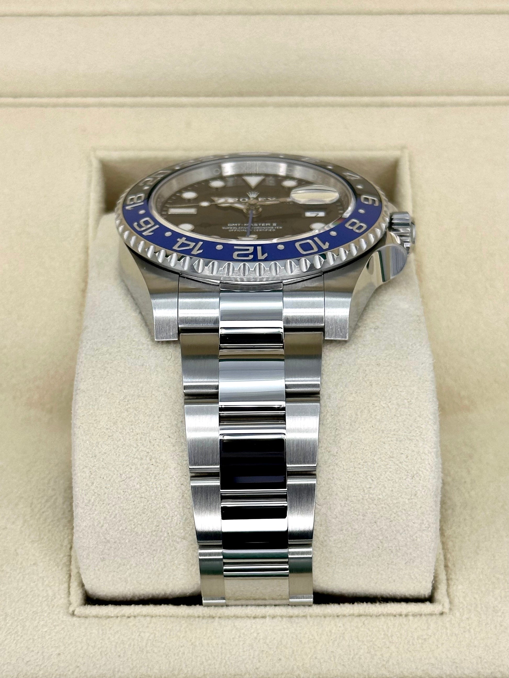 NEW 2024 Rolex GMT-Master II "Batman" 40mm 126710BLNR Oyster Black Dial - MyWatchLLC