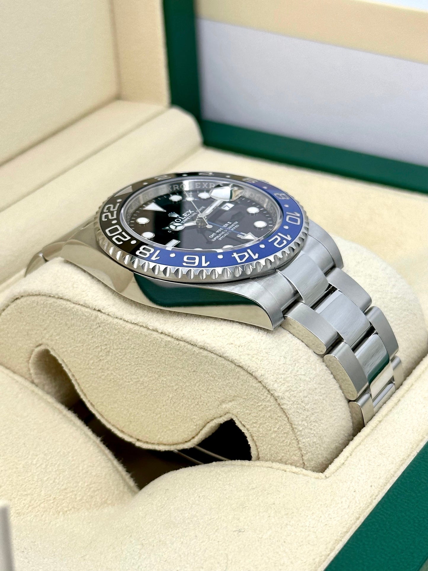 NEW 2024 Rolex GMT-Master II "Batman" 40mm 126710BLNR Oyster Black Dial - MyWatchLLC