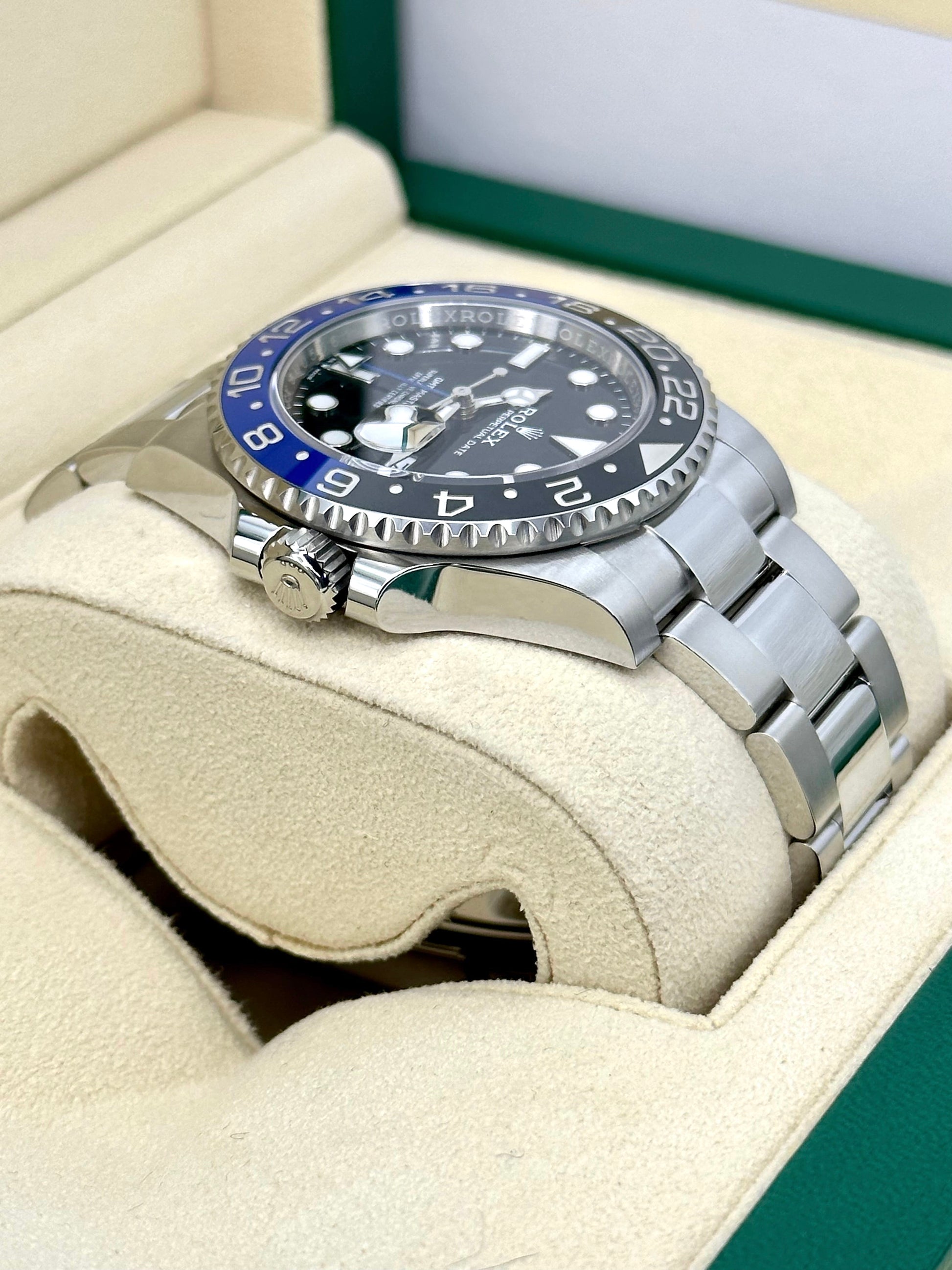 NEW 2024 Rolex GMT-Master II "Batman" 40mm 126710BLNR Oyster Black Dial - MyWatchLLC