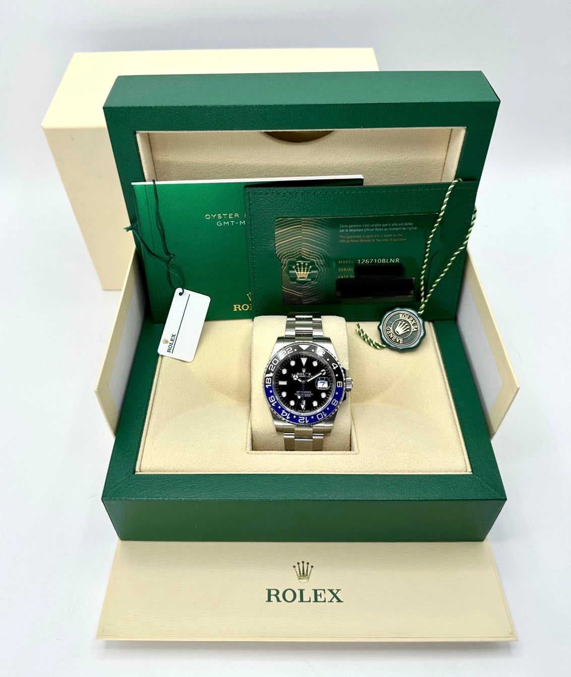 NEW 2024 Rolex GMT-Master II "Batman" 40mm 126710BLNR Oyster Black Dial - MyWatchLLC