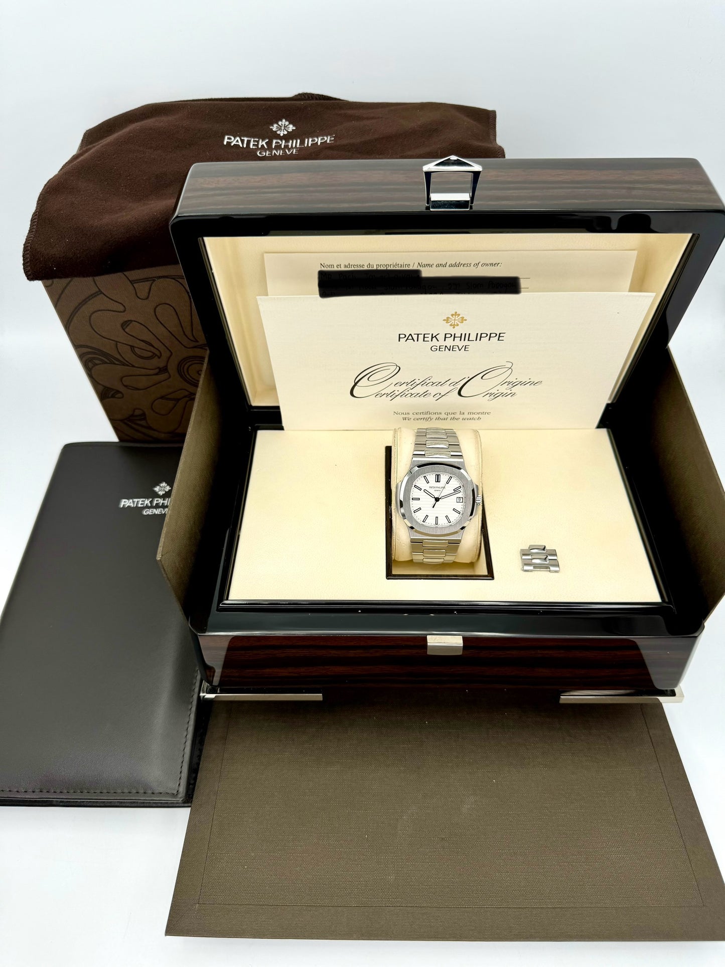 2015 Patek Philippe Nautilus 40mm 5711/1A Stainless Steel White Dial - MyWatchLLC