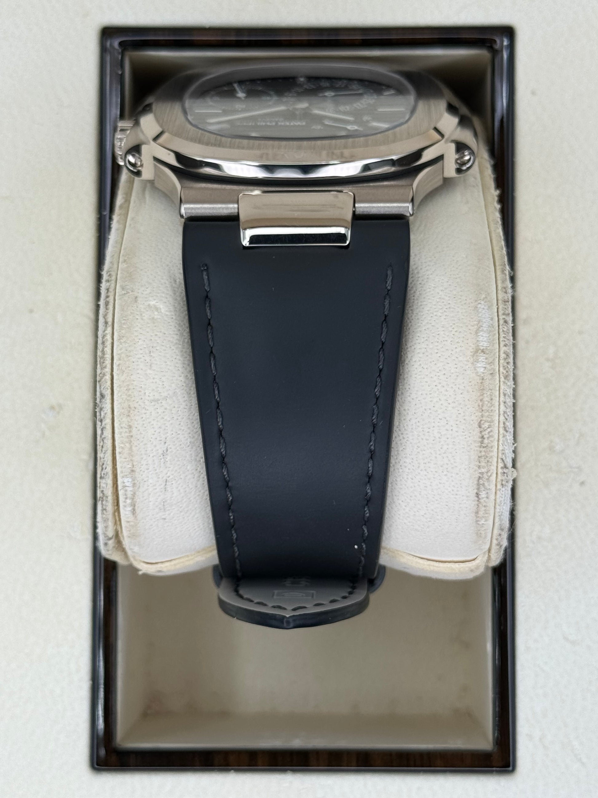 2023 Patek Philippe Nautilus 40mm 5712G White Gold Grey Dial - MyWatchLLC