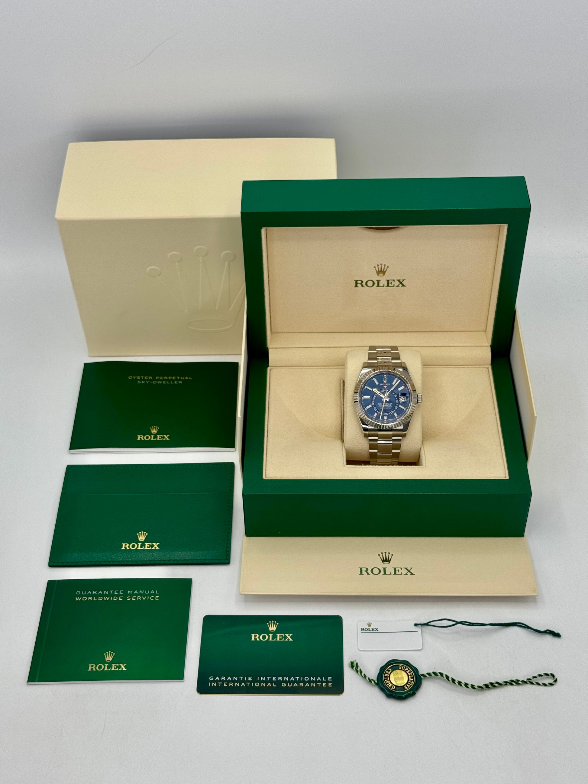 2022 Rolex Sky-Dweller 42mm 326934 Oyster Blue Dial - MyWatchLLC