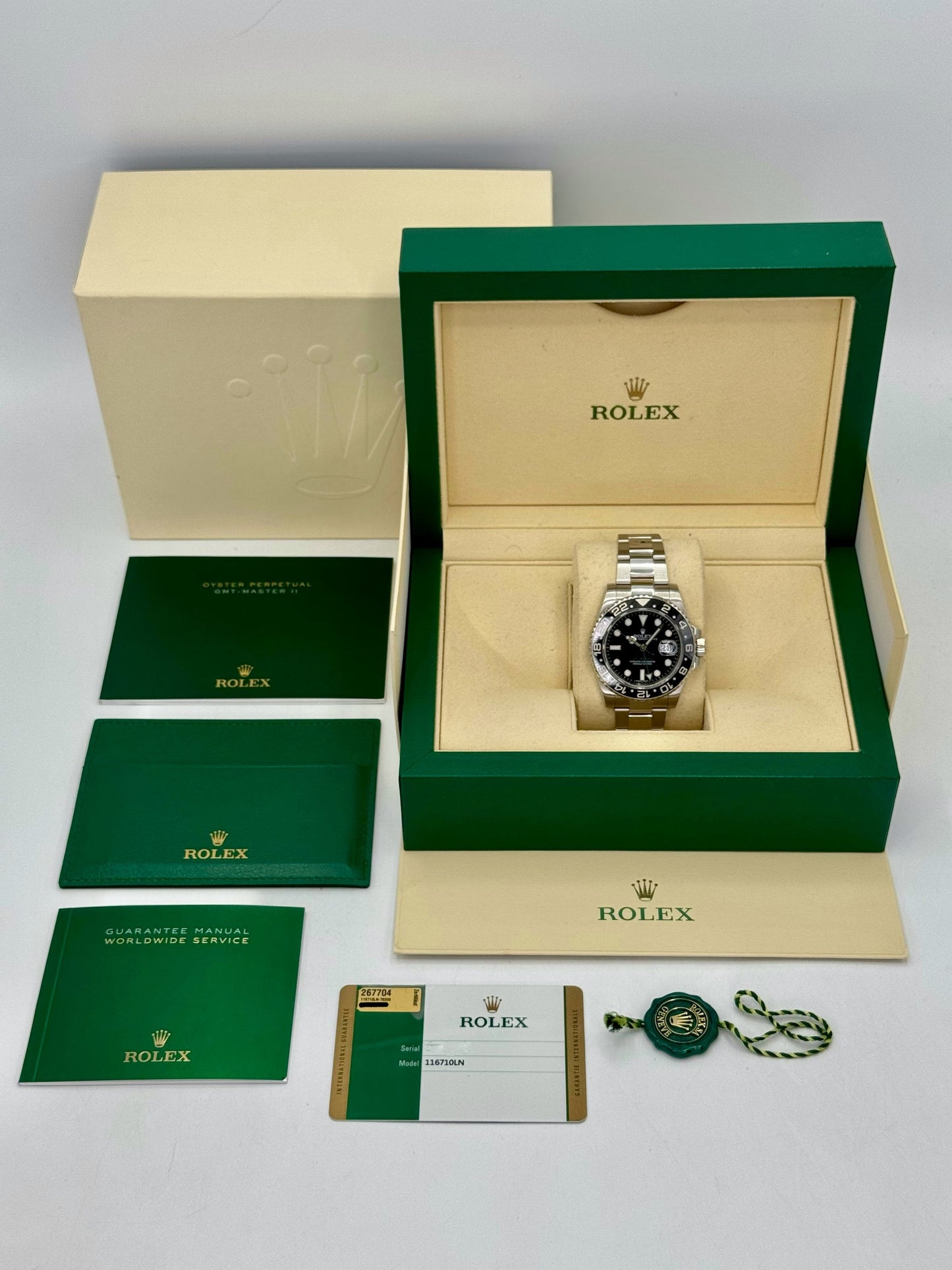 2017 Rolex GMT-Master II 40mm 116710LN Stainless Steel Black Dial - MyWatchLLC