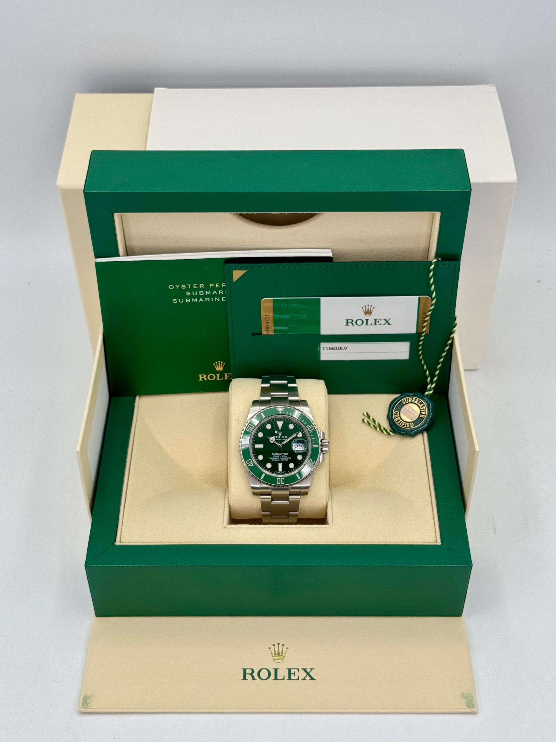 2019 Rolex Submariner “Hulk” 40mm 116610LV Green Dial - MyWatchLLC