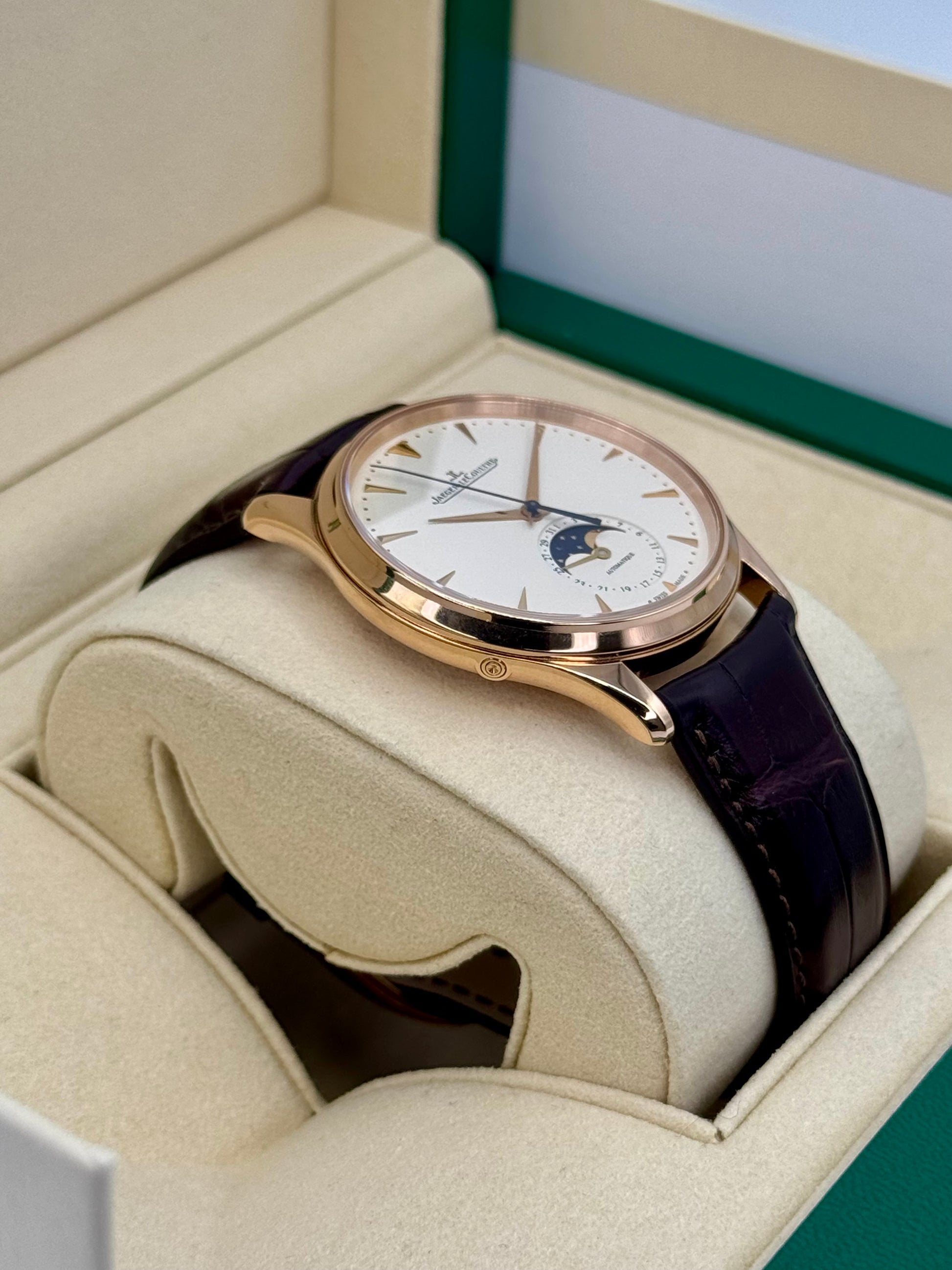 2015 Jaeger-LeCoultre Master Ultra Thin Moon 39mm Q1362520 Beige Dial - MyWatchLLC