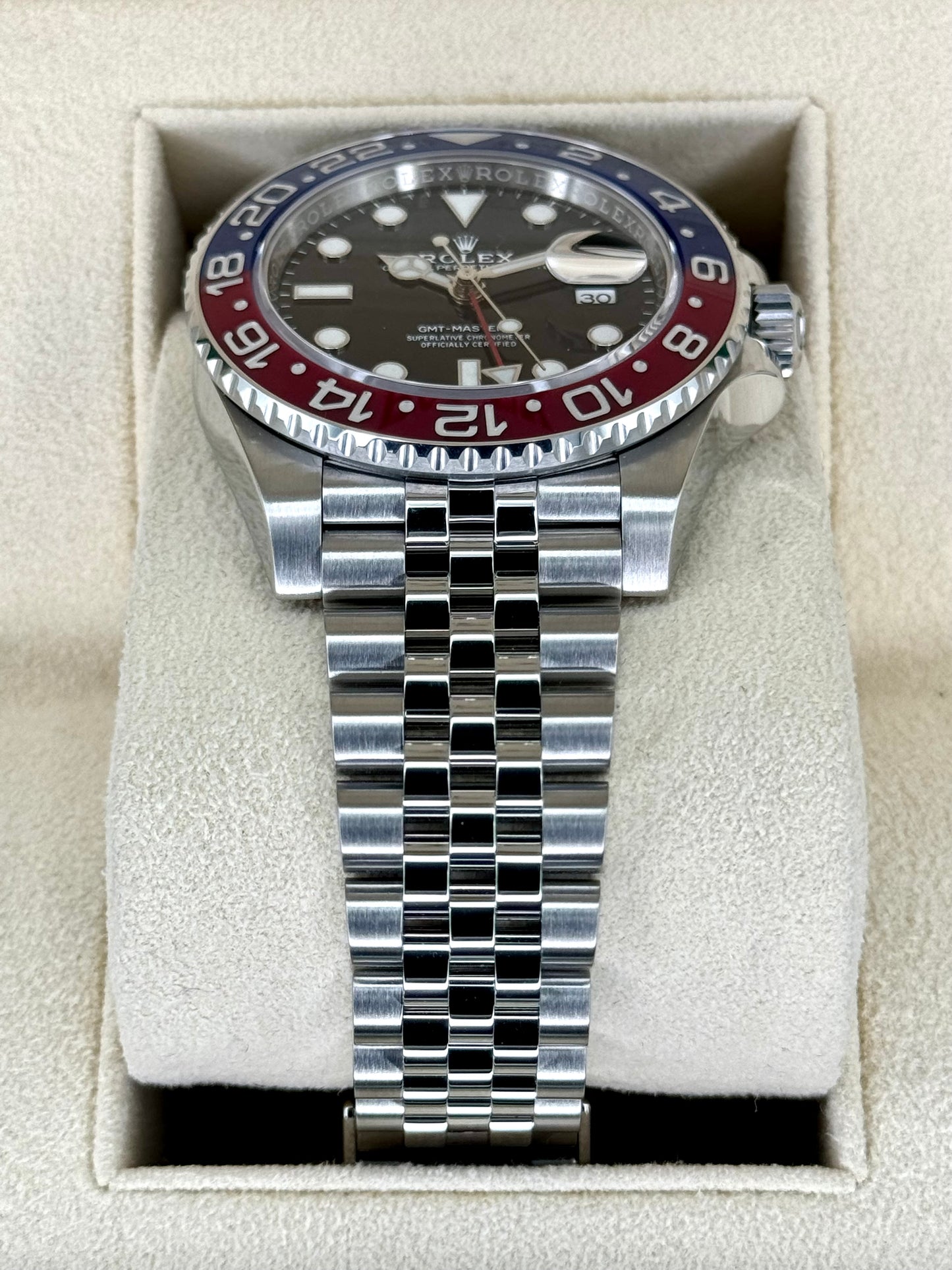 2022 Rolex GMT-Master II "Pepsi" 40mm 126710BLRO Jubilee Black Dial - MyWatchLLC