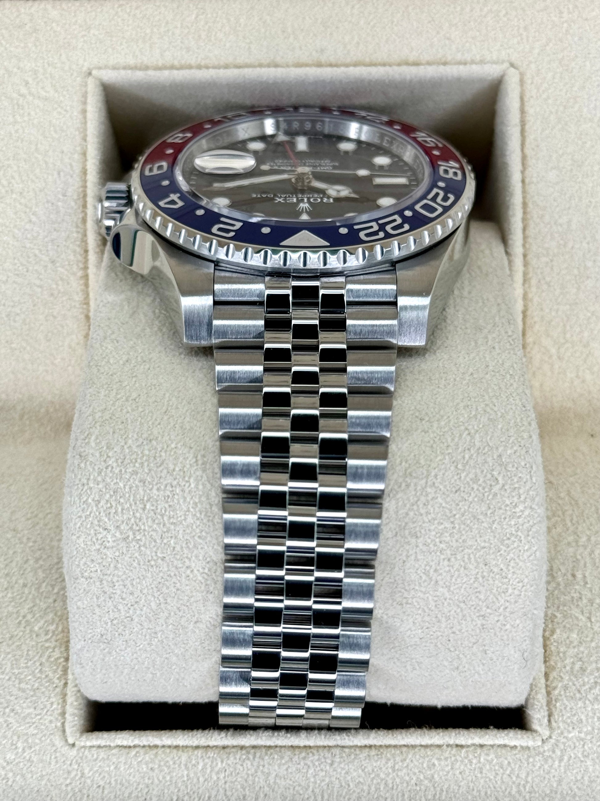 2022 Rolex GMT-Master II "Pepsi" 40mm 126710BLRO Jubilee Black Dial - MyWatchLLC