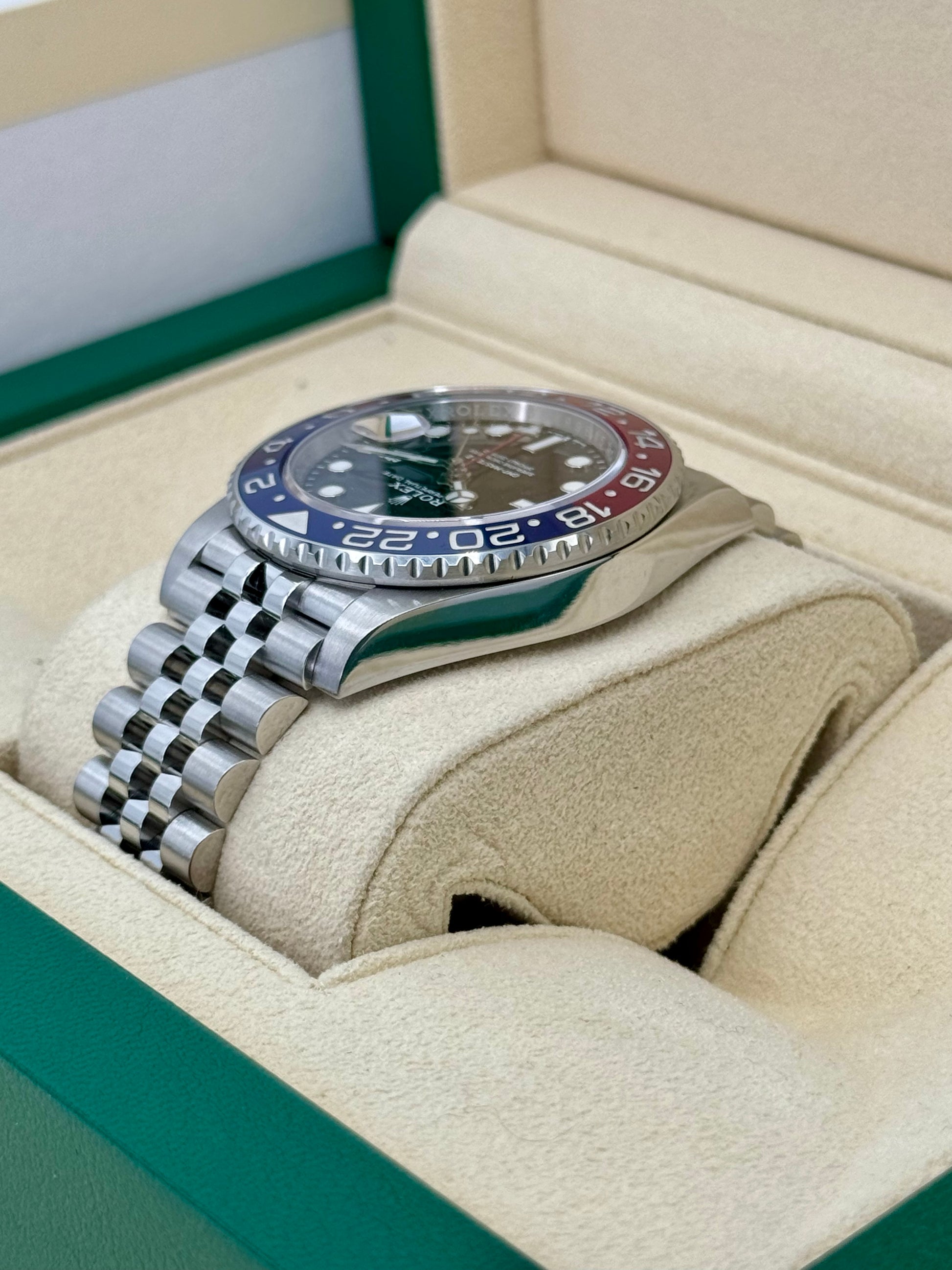 2022 Rolex GMT-Master II "Pepsi" 40mm 126710BLRO Jubilee Black Dial - MyWatchLLC