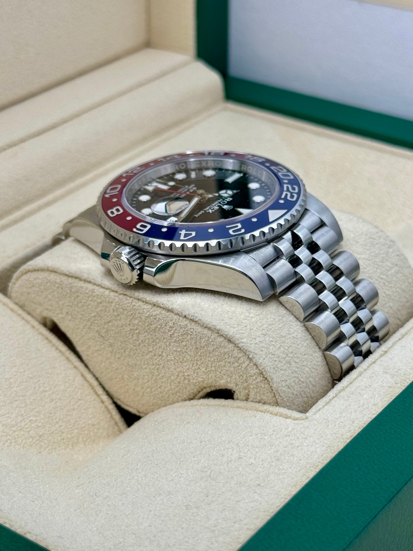 2022 Rolex GMT-Master II "Pepsi" 40mm 126710BLRO Jubilee Black Dial - MyWatchLLC