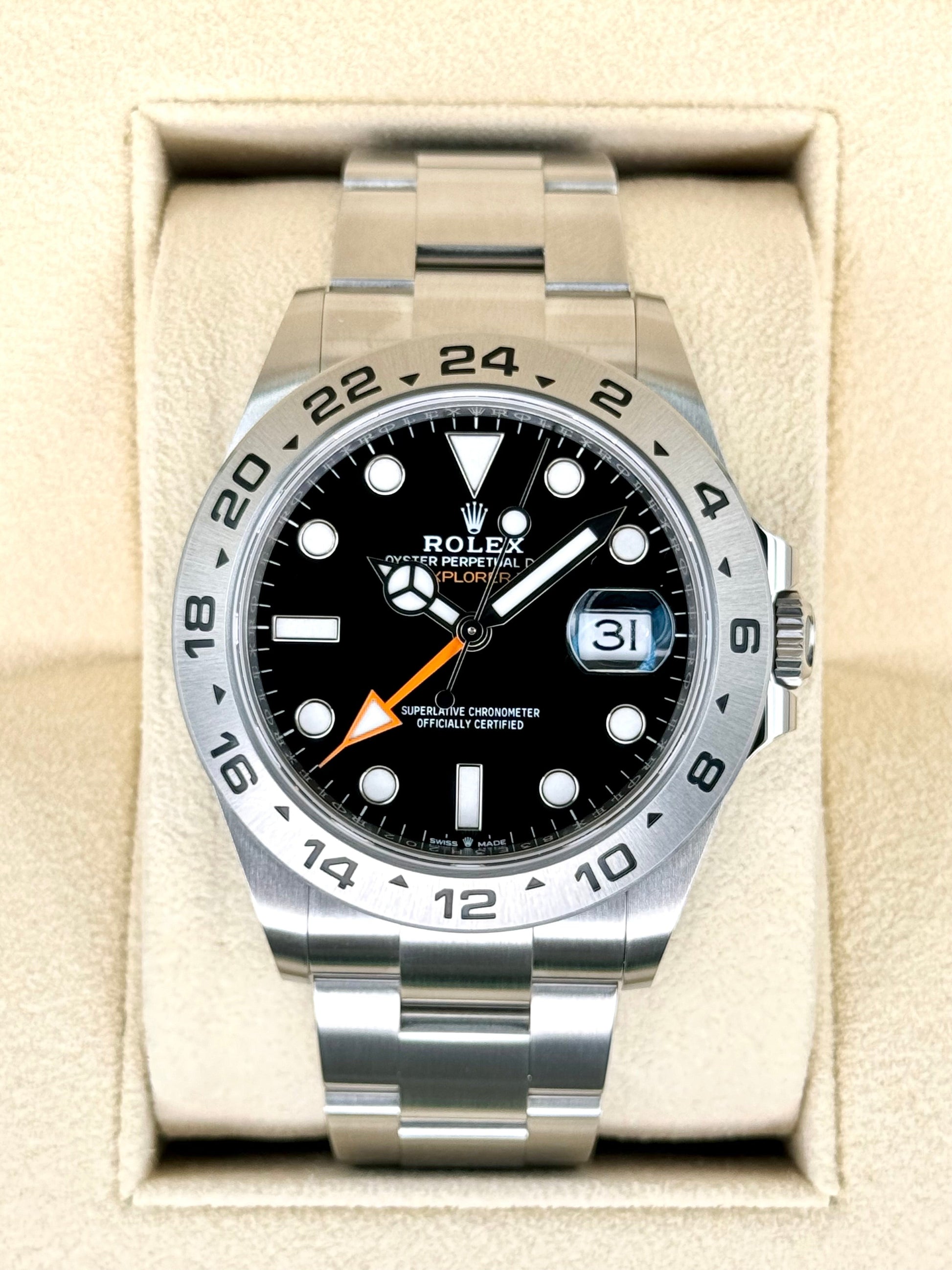 2022 Rolex Explorer II 42mm 226570 Black Dial - MyWatchLLC