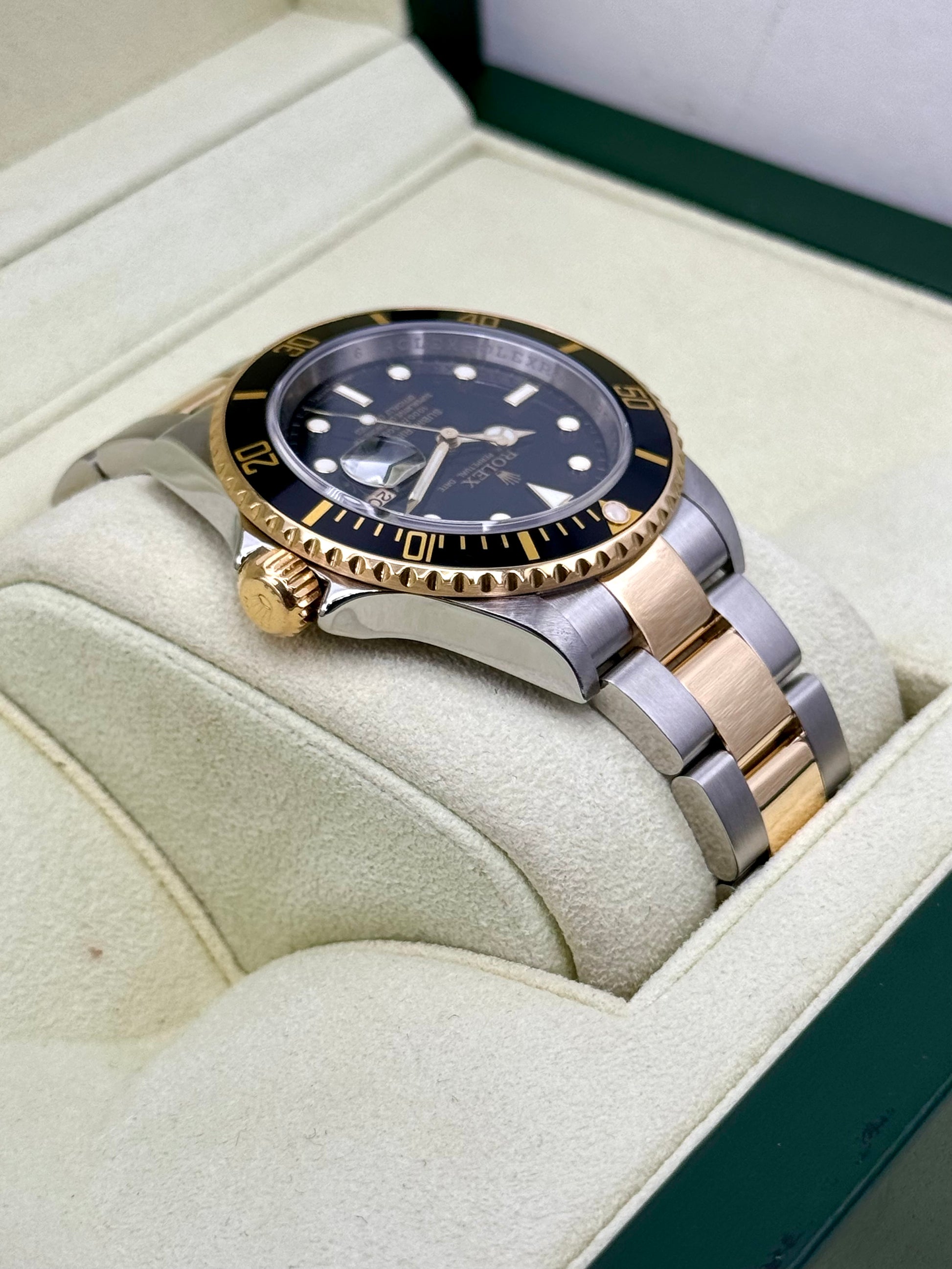 2008 Rolex Submariner 40mm 16613LN Two-Tone Black Dial - MyWatchLLC