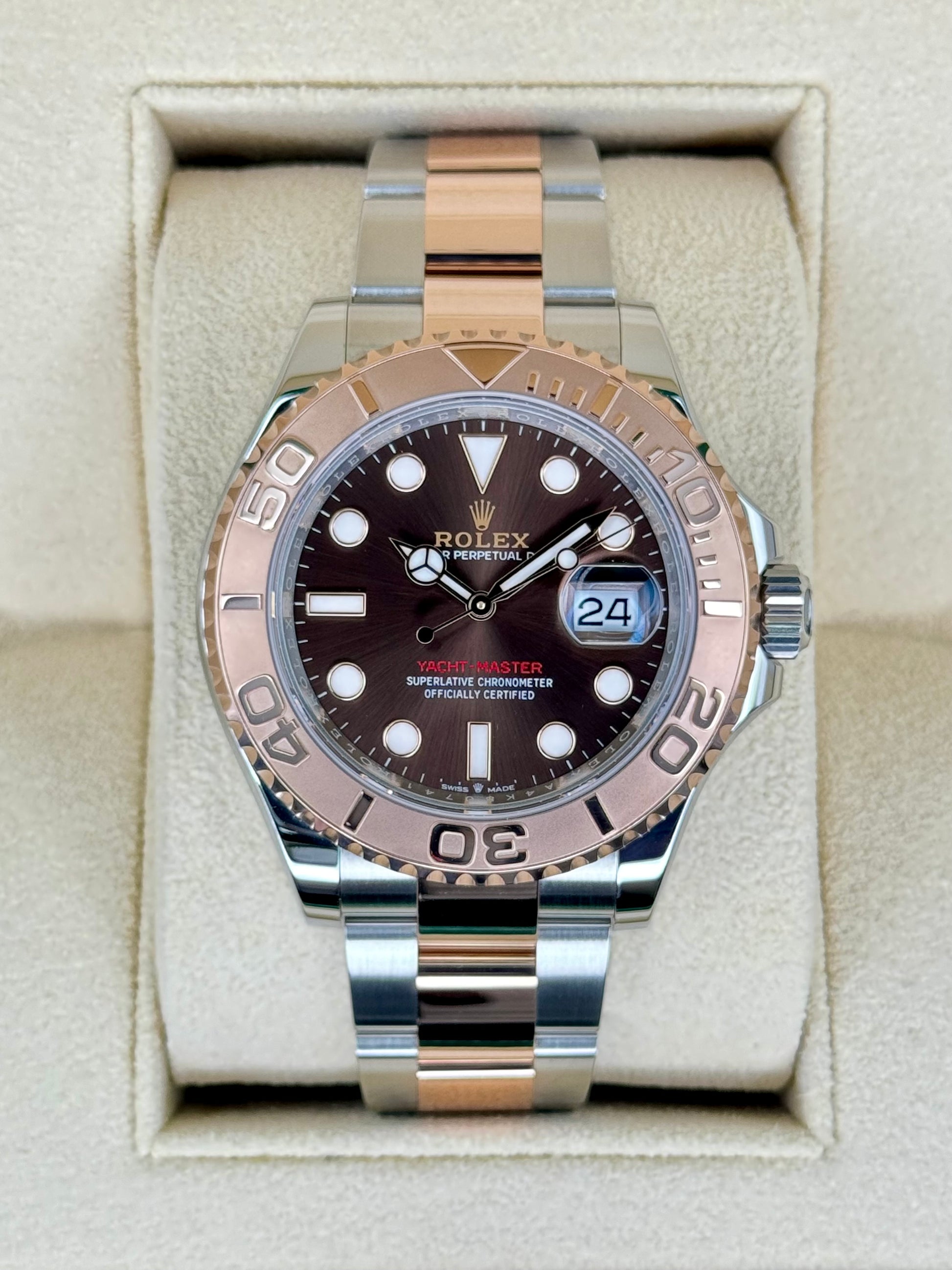 2024 Rolex Yacht-Master 40mm 126621 Two-Tone Chocolate Dial - MyWatchLLC