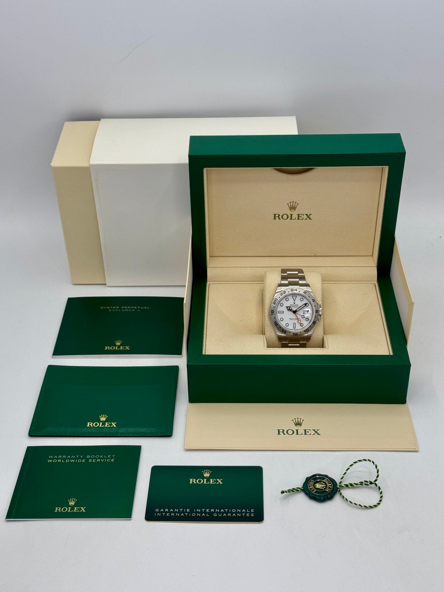 2022 Rolex Explorer II 42mm 226570 Polar White Dial