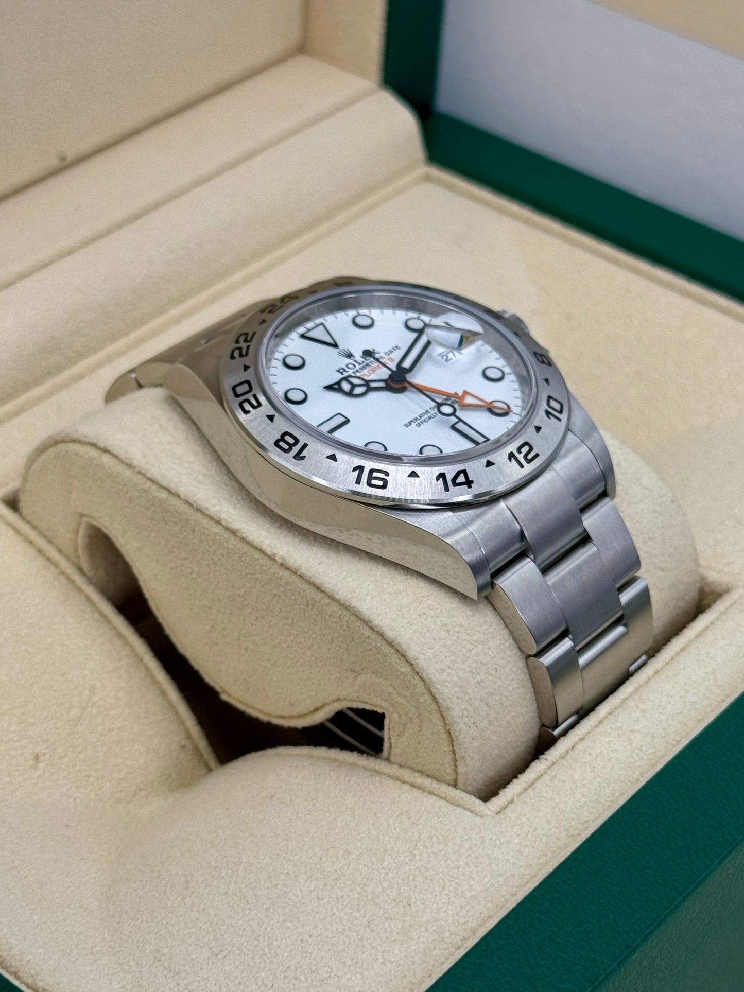 2022 Rolex Explorer II 42mm 226570 Polar White Dial