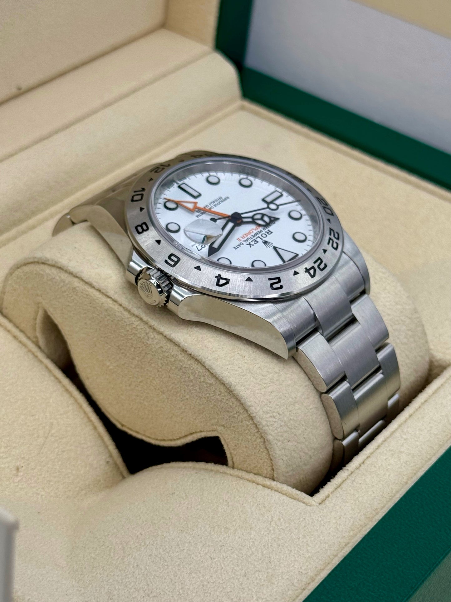 2022 Rolex Explorer II 42mm 226570 Polar White Dial