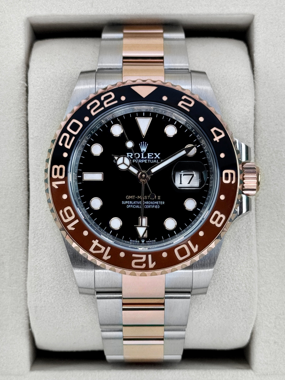 2025 Rolex GMT-Master II Rootbeer 40mm 126711CHNR Two-Tone - MyWatchLLC