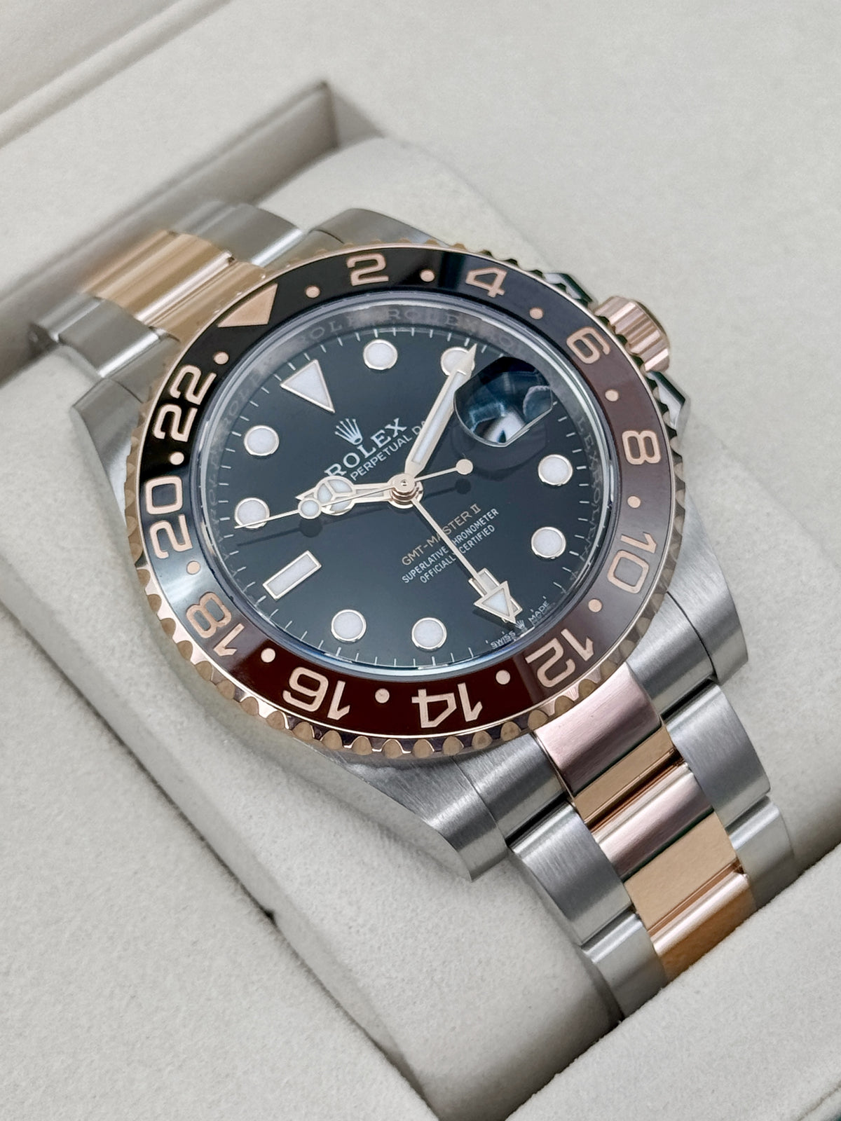 2025 Rolex GMT-Master II Rootbeer 40mm 126711CHNR Two-Tone - MyWatchLLC