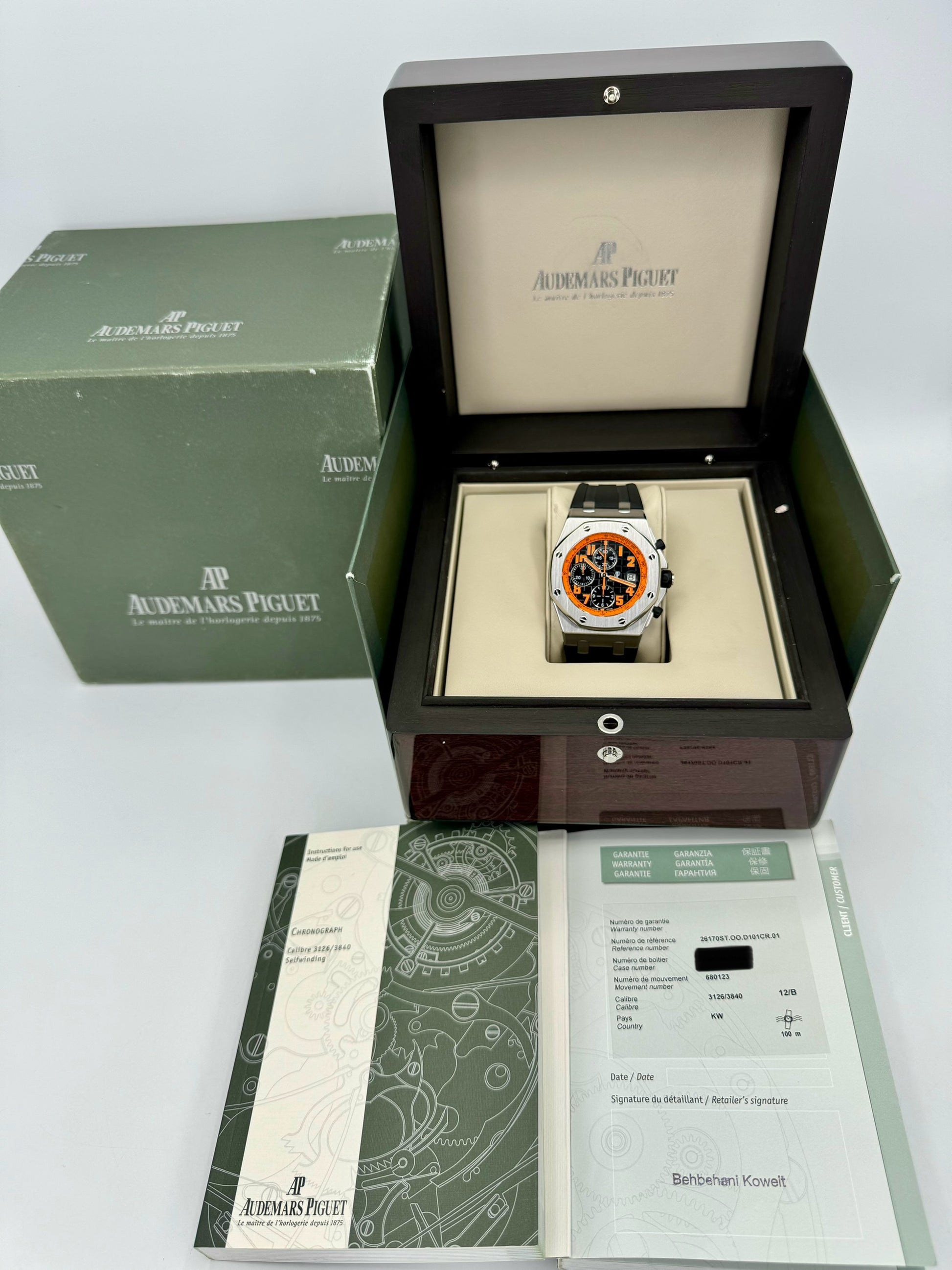 Audemars Piguet Royal Oak 42mm 26170ST Offshore Volcano - MyWatchLLC