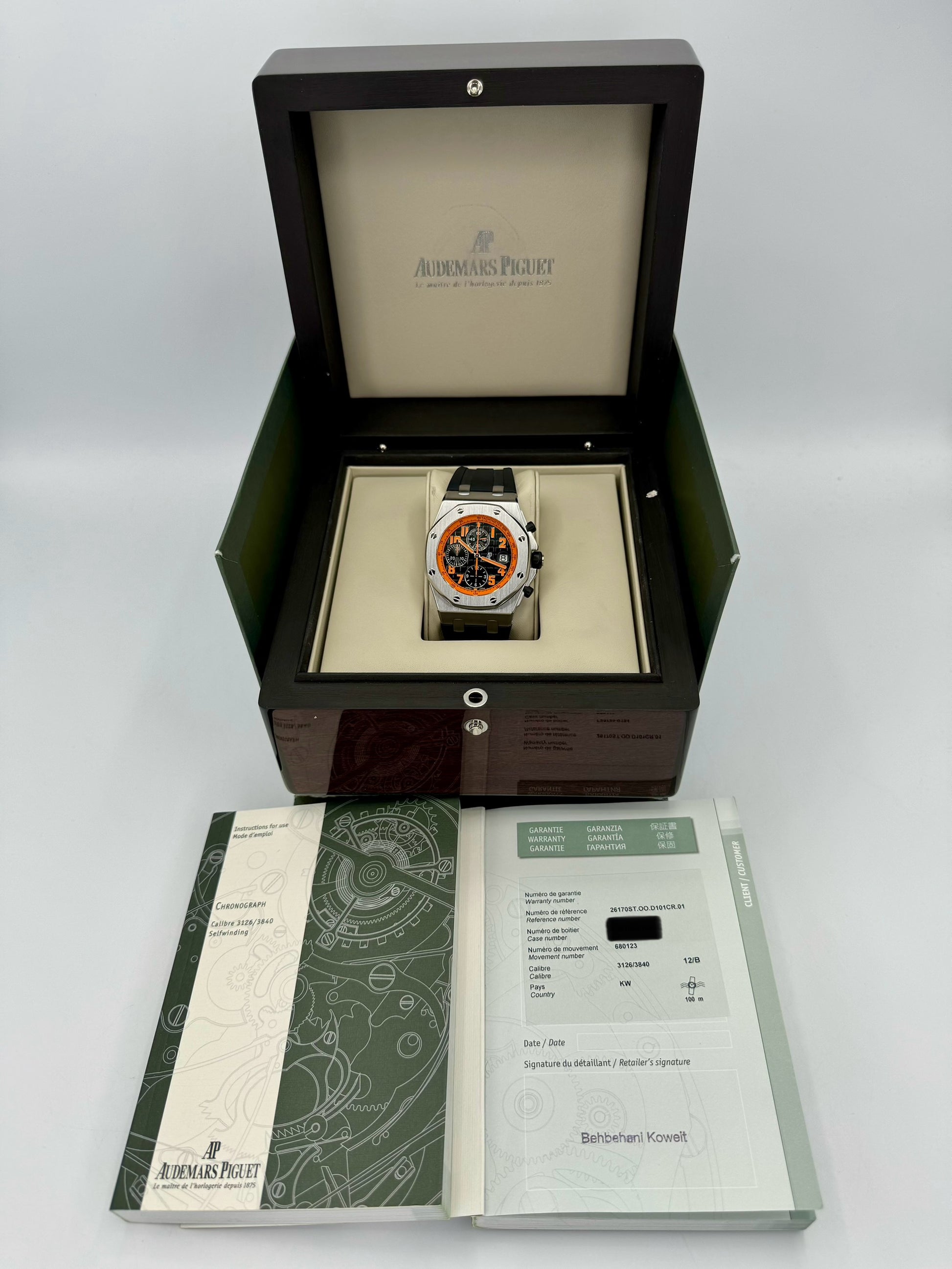 Audemars Piguet Royal Oak 42mm 26170ST Offshore Volcano - MyWatchLLC