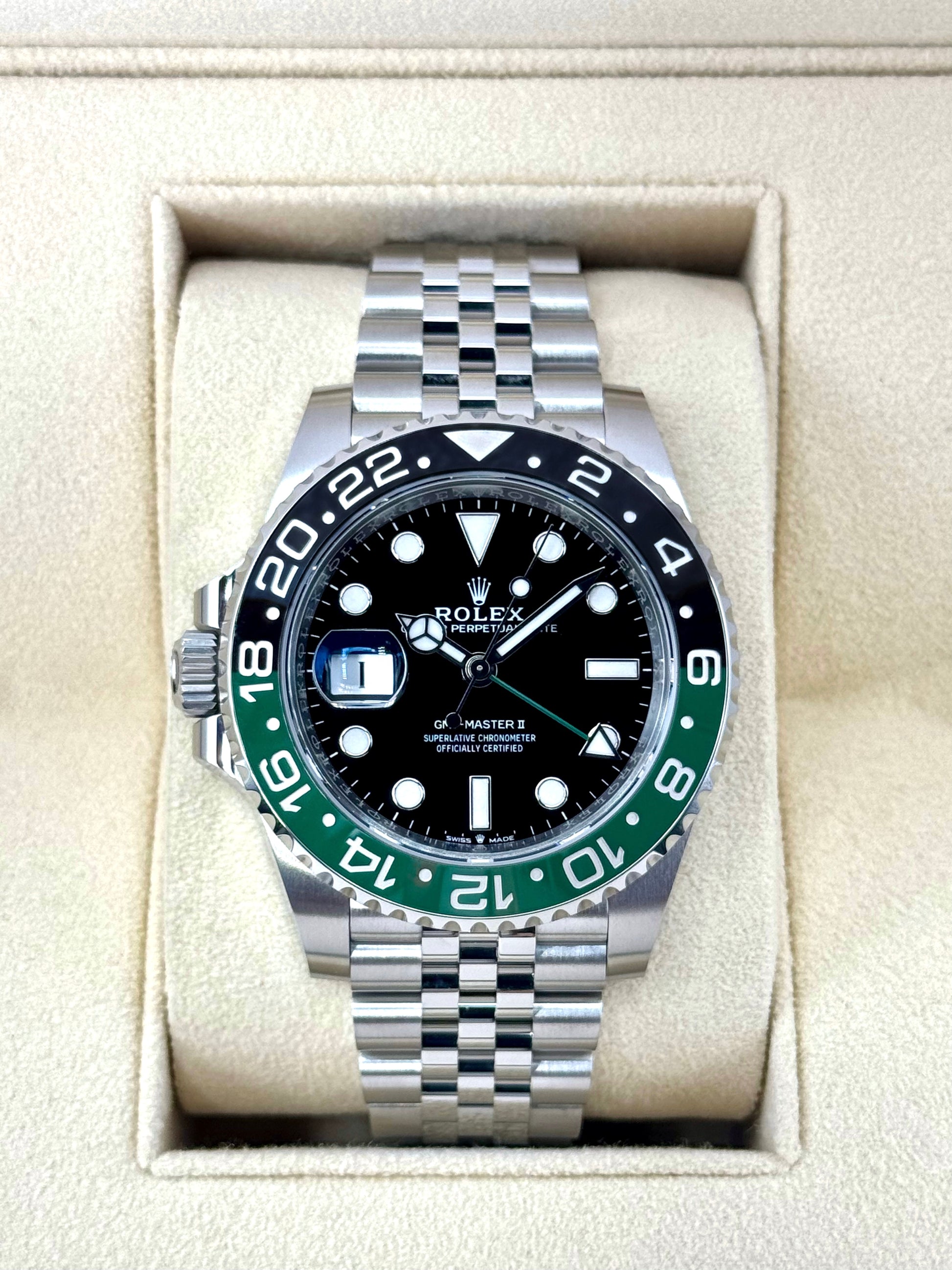 NEW 2025 Rolex GMT-Master II "Sprite" 40mm 126720VTNR Jubilee - MyWatchLLC