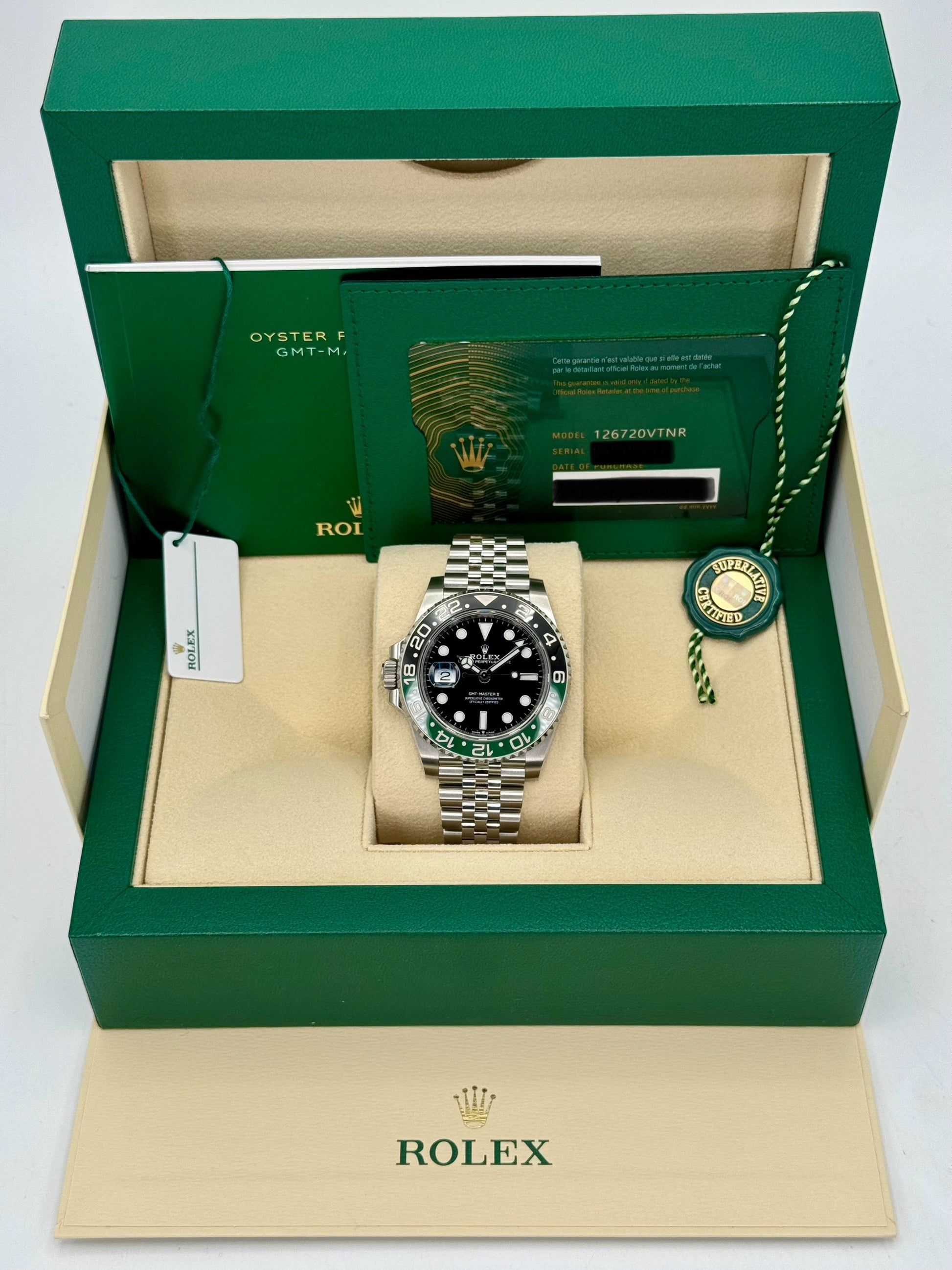 NEW 2023 Rolex GMT-Master II “Sprite” 40mm 126720VTNR Jubilee - MyWatchLLC
