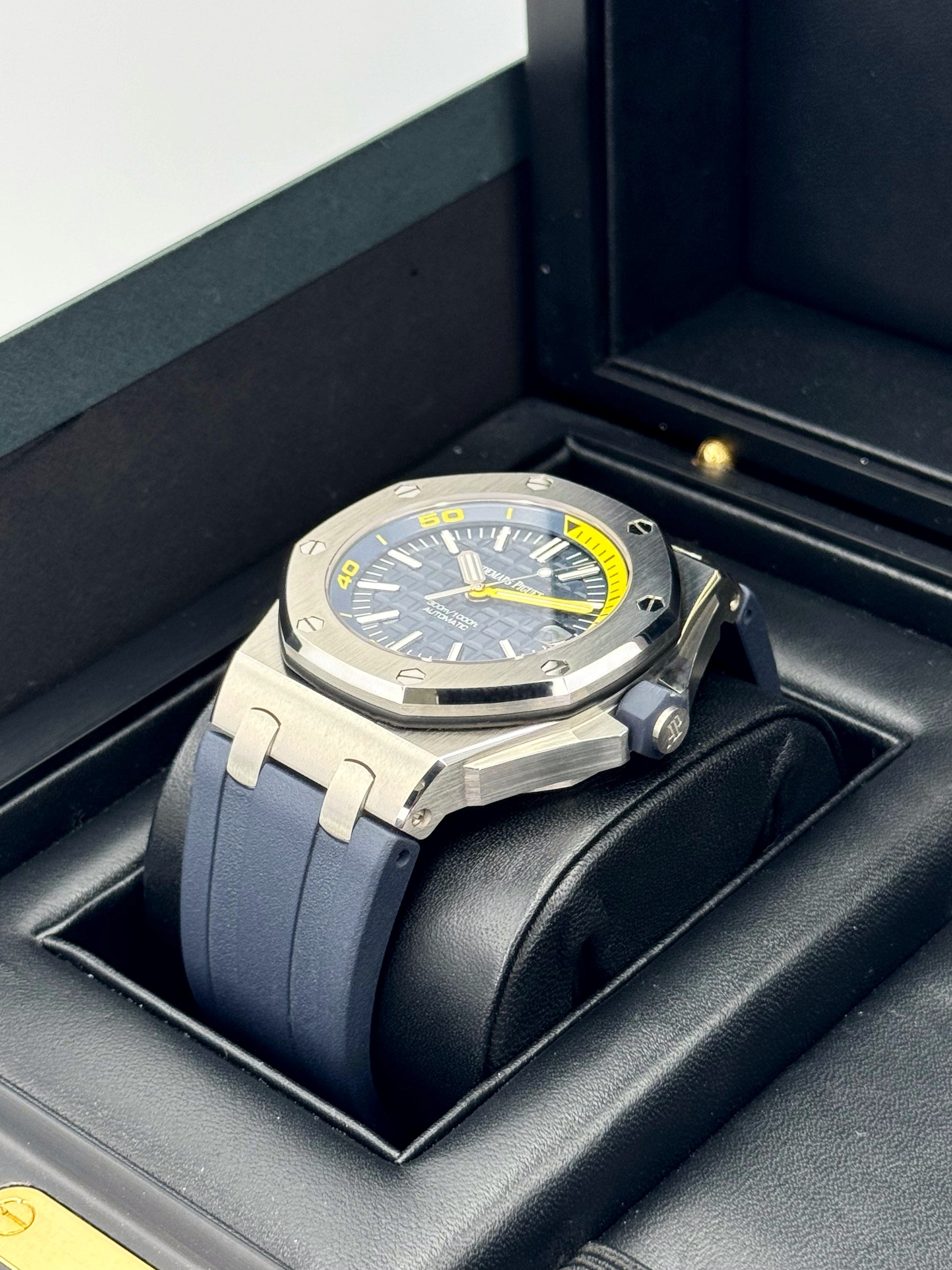 NEW 2020 Audemars Piguet Royal Oak Offshore Diver 15710ST Blue Dial - MyWatchLLC